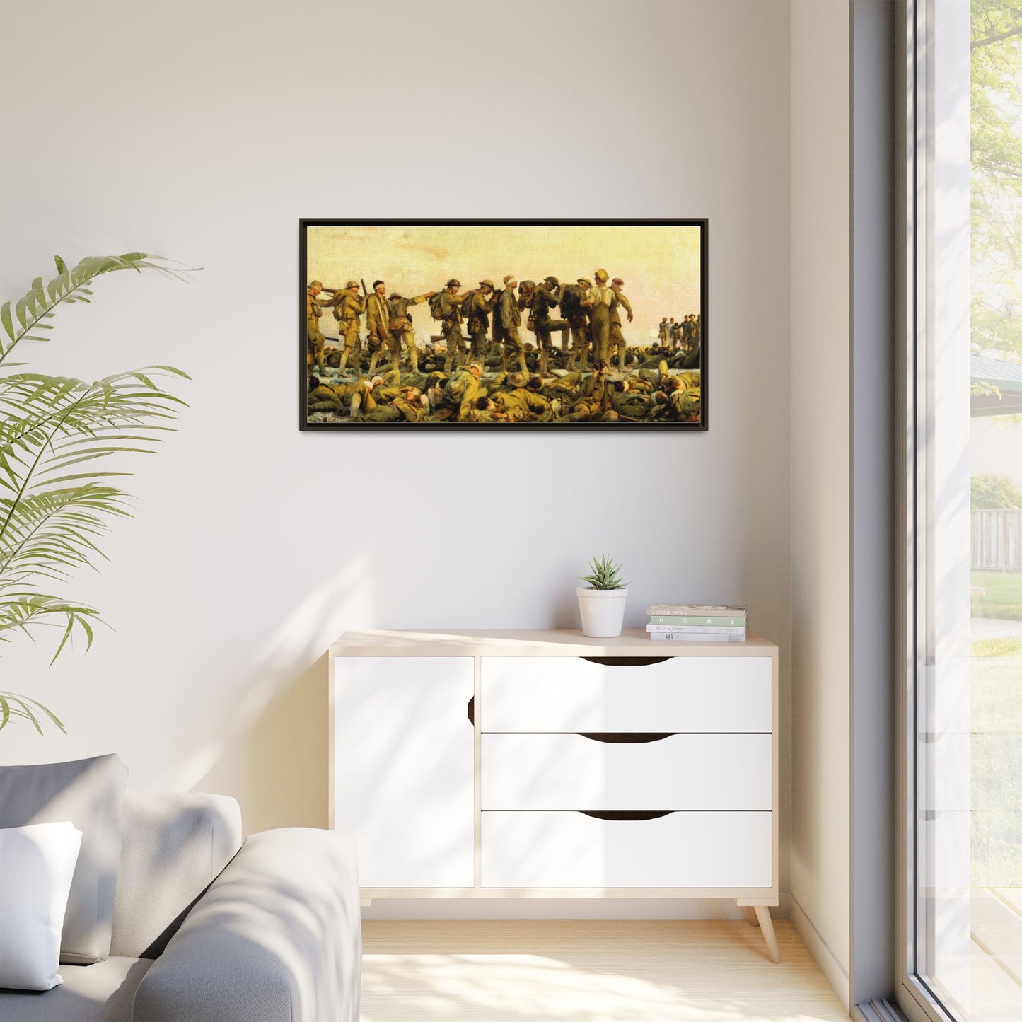 Gassed by John Singer Sargent (RA) Framed Matte Canvas Print