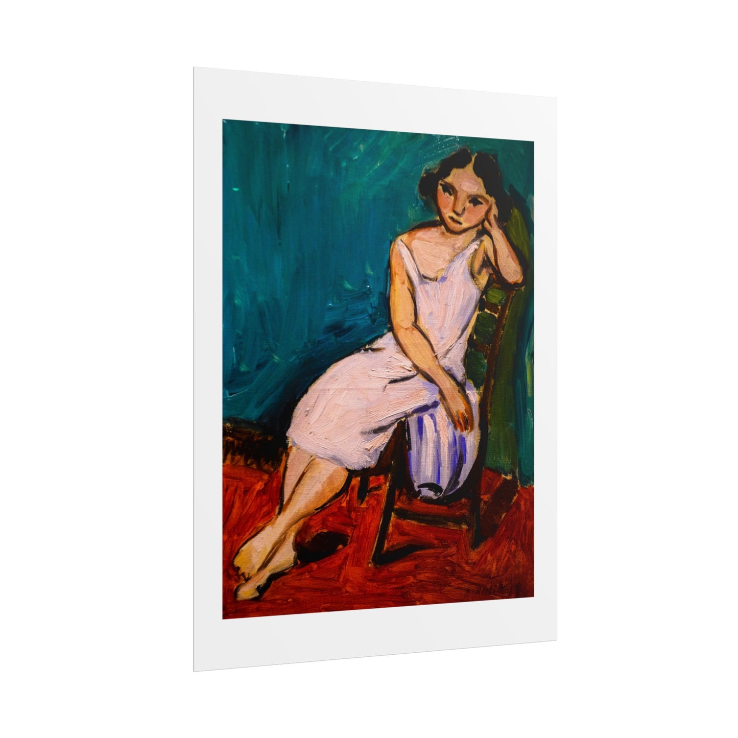 Jeune Fille assise by Henri Matisse Wall Art Print