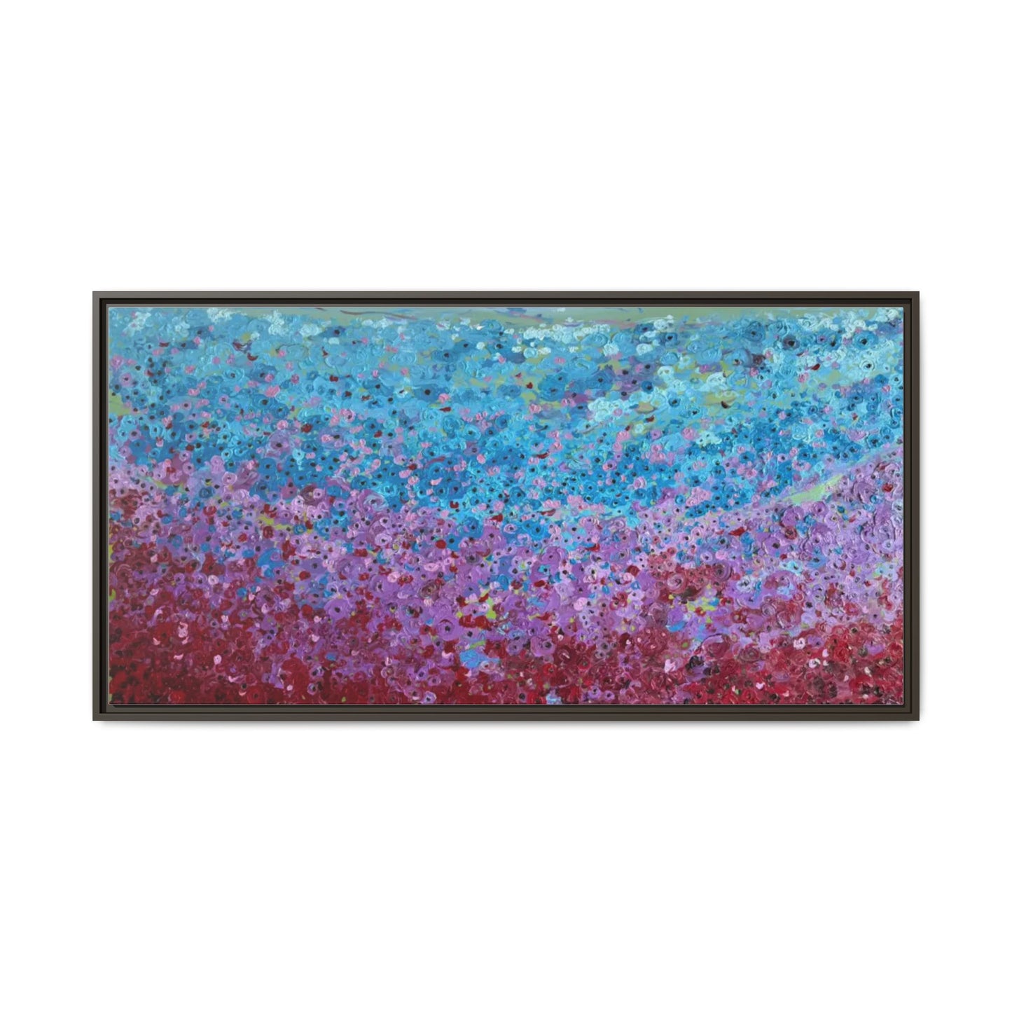 Bloom by Unknown Framed Matte Canvas Abstract Floral Field Wall Art