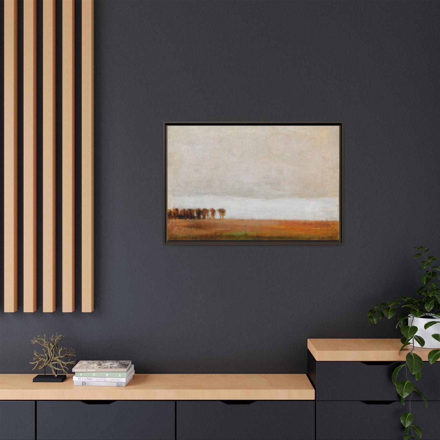 View of Jaegersborg Allé, North of Copenhagen by Vilhelm Hammershøi Framed Matte Canvas Wall Art Print