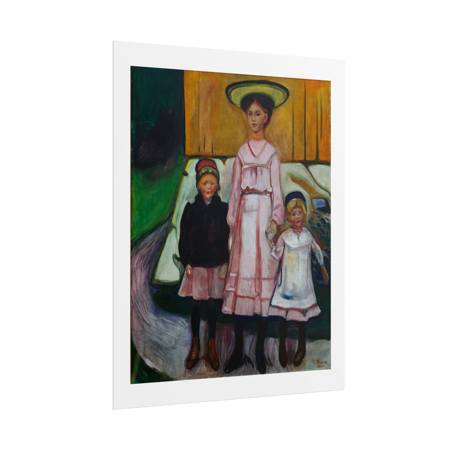 Three Children Thielska by Edvard Munch Wall Art Print