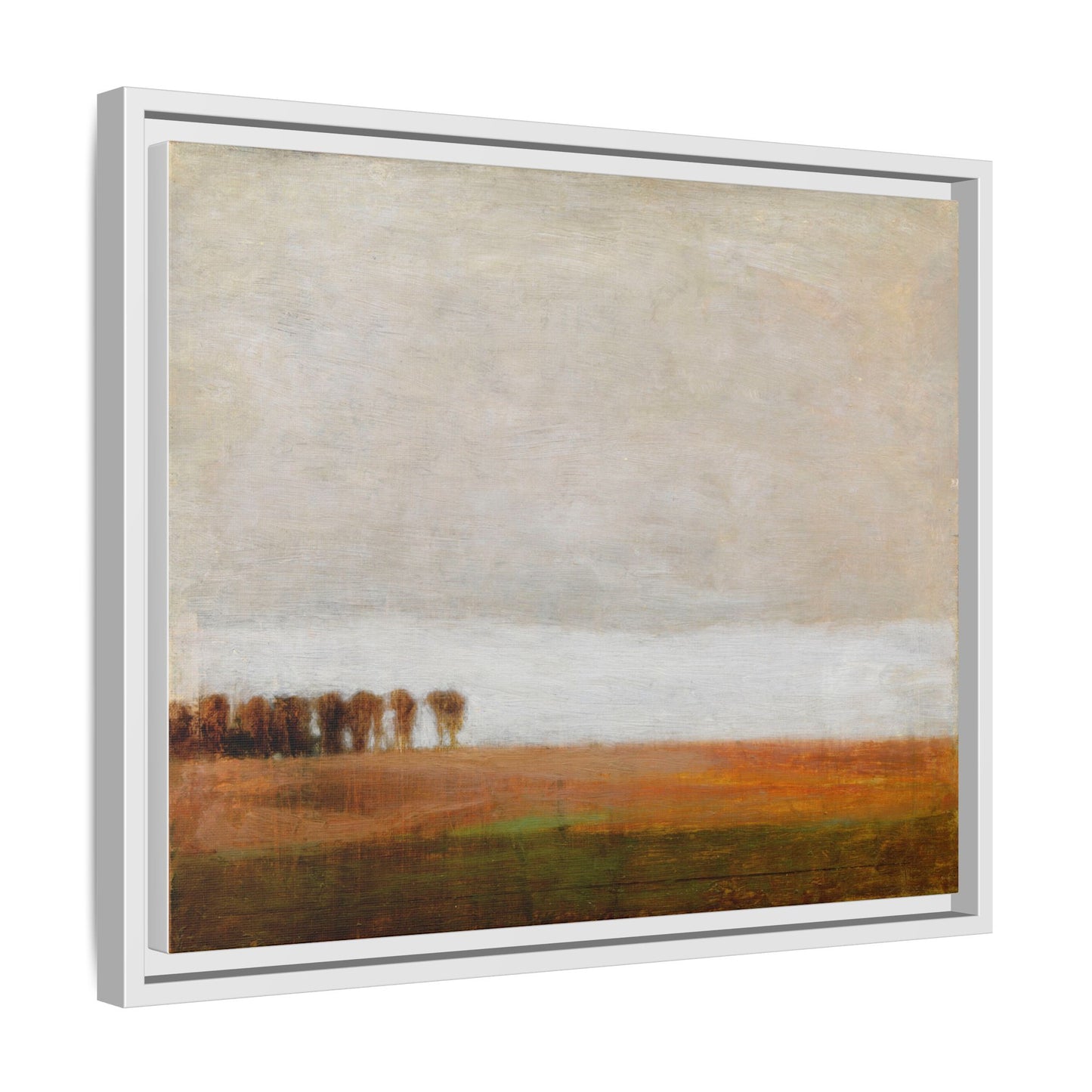 View of Jaegersborg Allé, North of Copenhagen by Vilhelm Hammershøi Framed Matte Canvas Wall Art Print