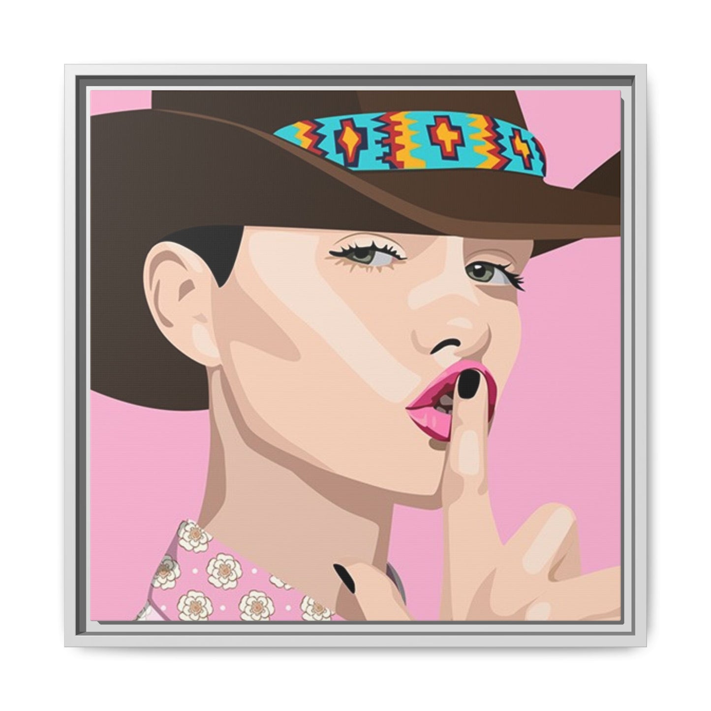 Vivid 63 by Orit Fuchs Matte Framed Canvas Wall Art