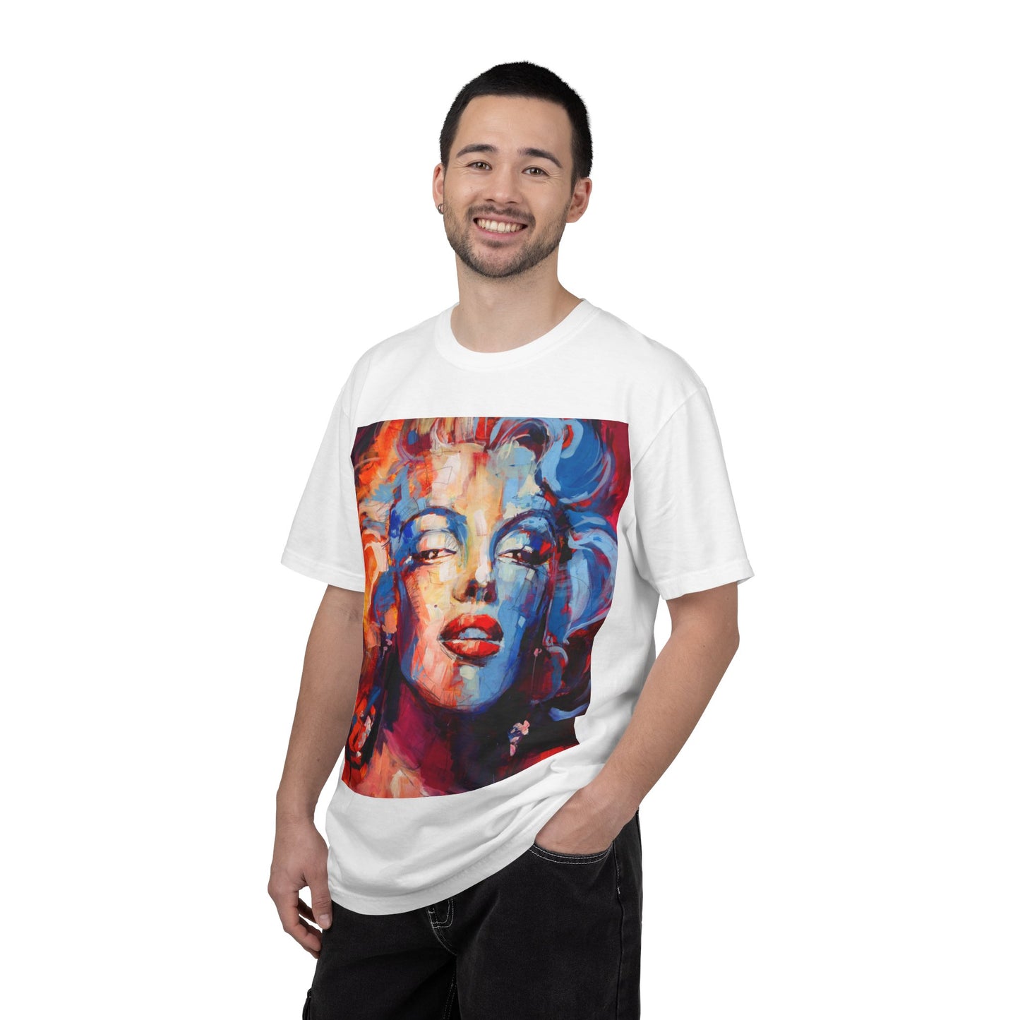 Artistic Pop Portrait T-Shirt — Colorful Marilyn-Inspired Graphic Tee