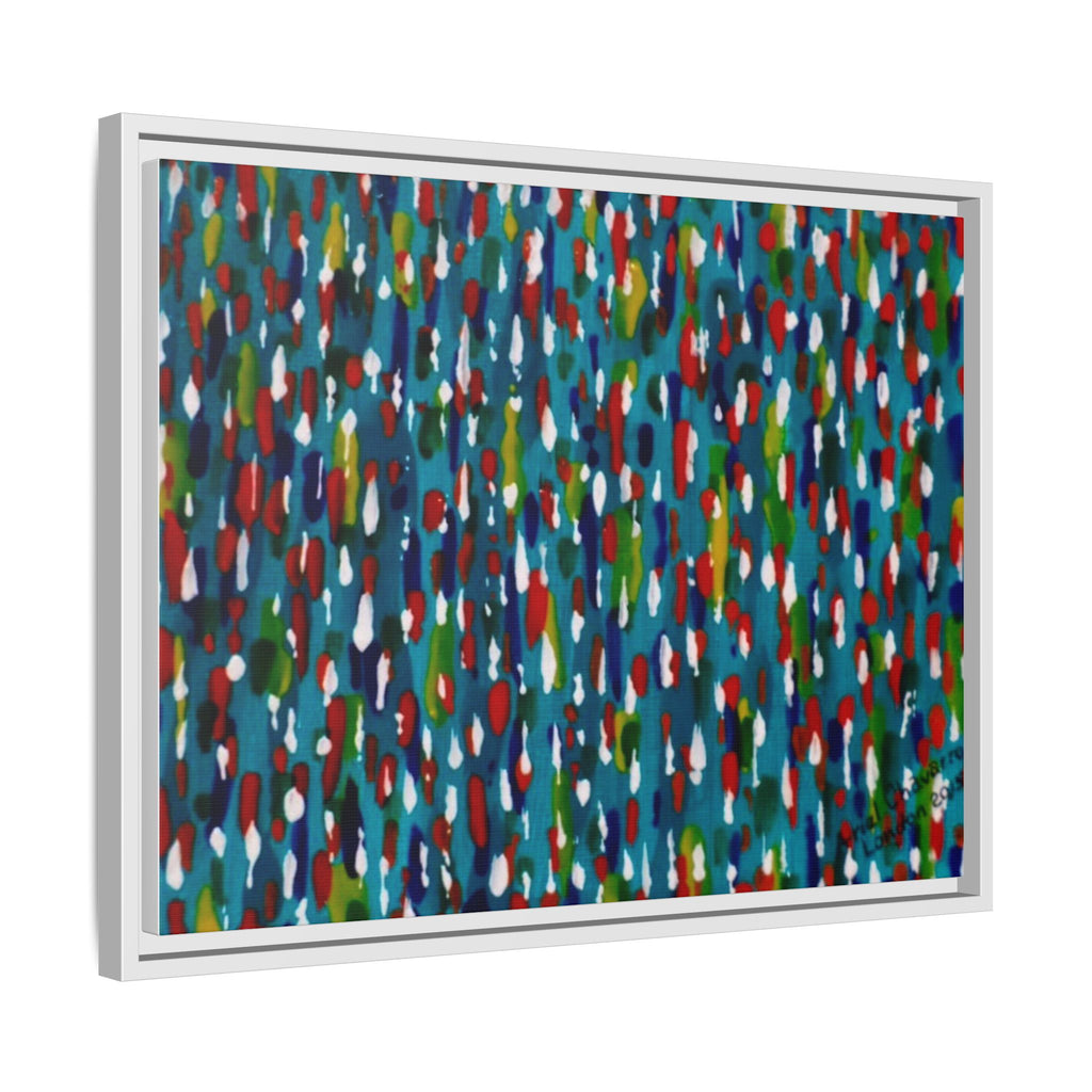 Colours Of The Soul Reflecting On Water by Ariel Chavarro Avila Matte Canvas Framed Art