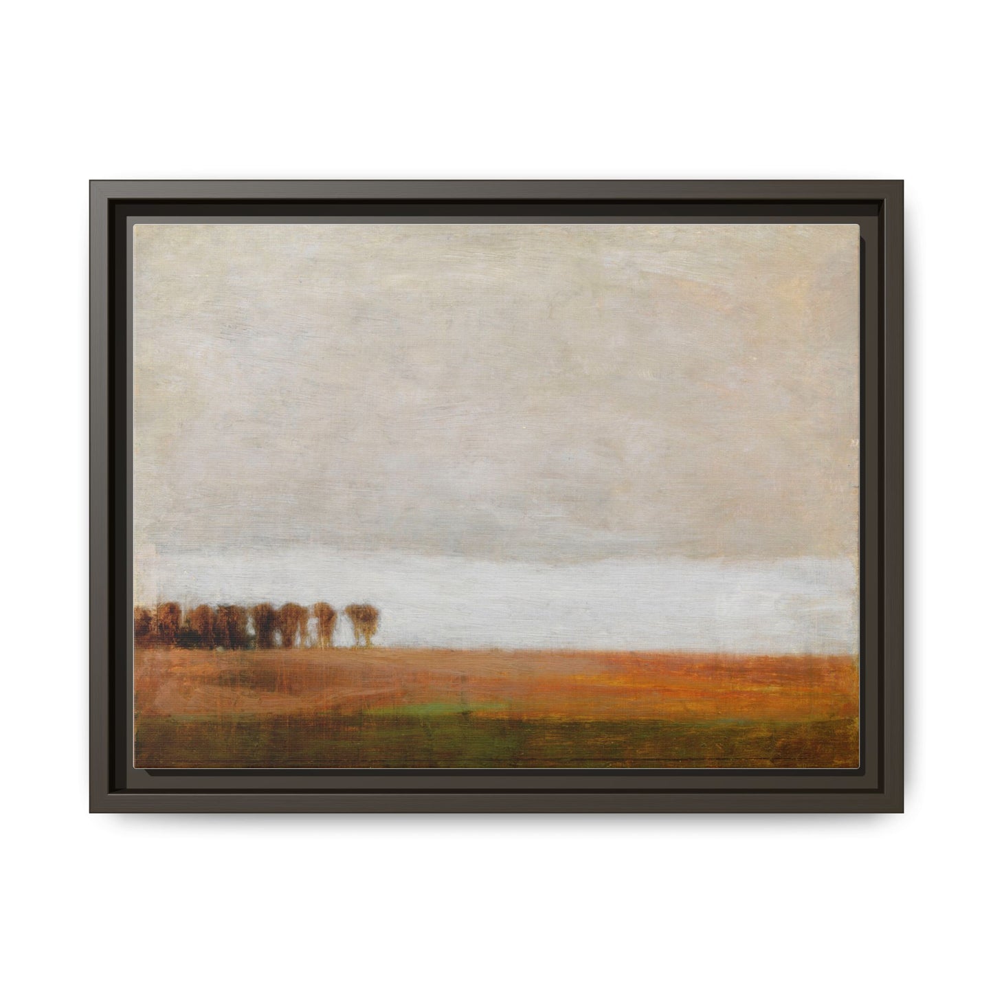 View of Jaegersborg Allé, North of Copenhagen by Vilhelm Hammershøi Framed Matte Canvas Wall Art Print