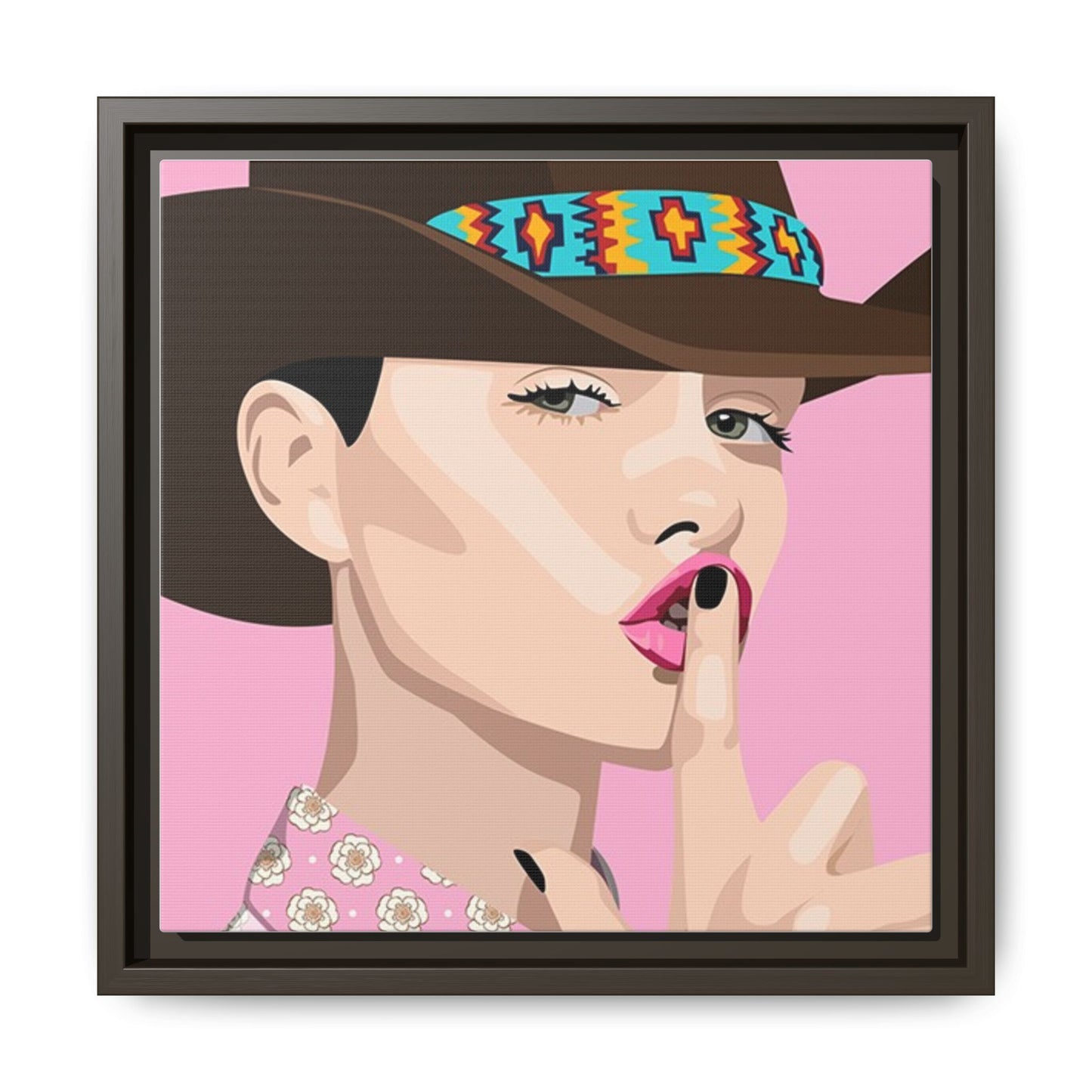 Vivid 63 by Orit Fuchs Matte Framed Canvas Wall Art