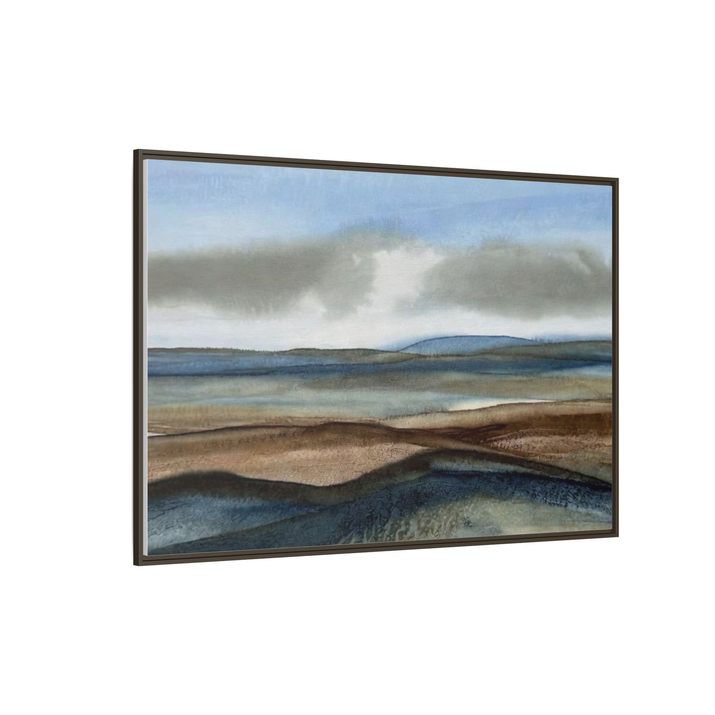 Matte Canvas Landscape, Framed (Multi-color)