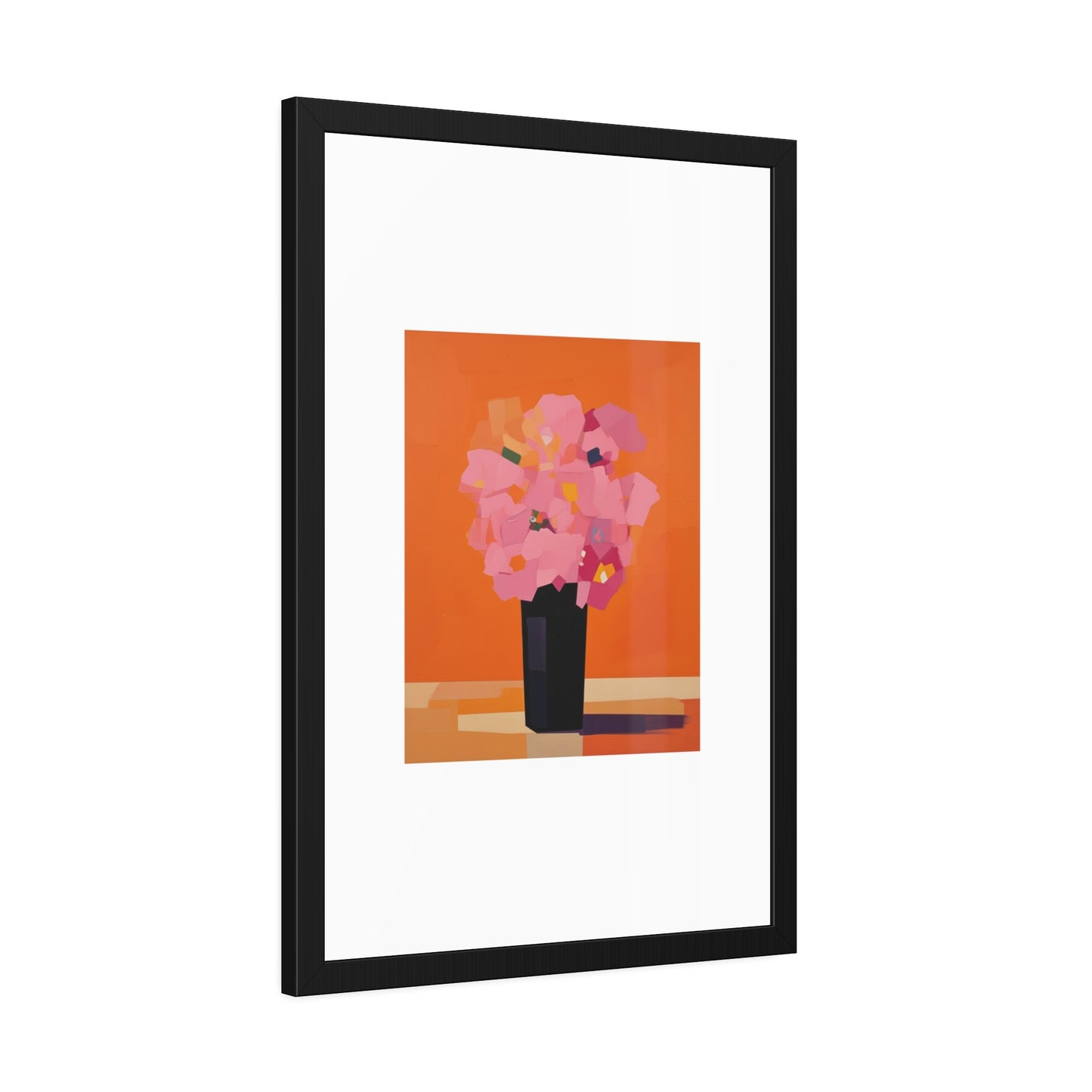 Floral Still Life Framed Poster — Pink Bouquet Art Print