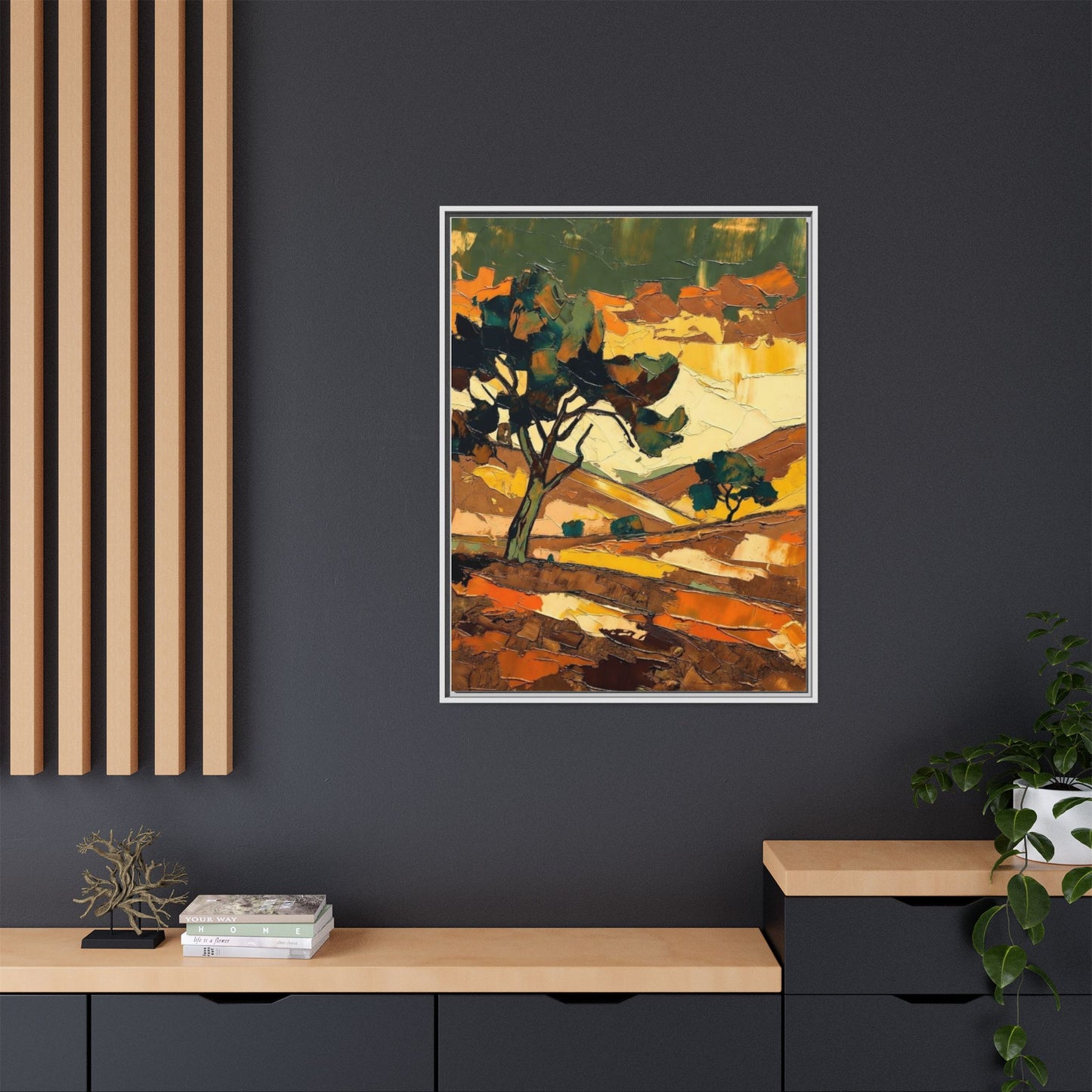 Framed Matte Canvas Landscape Art Print