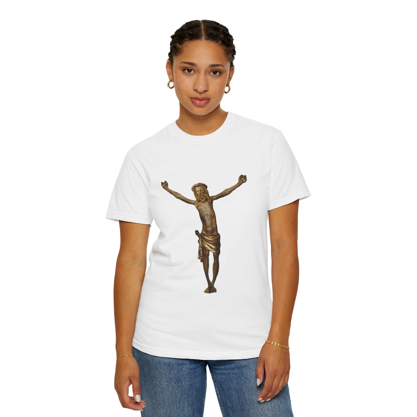 Unisex Christ on the cross Garment-Dyed T-shirt