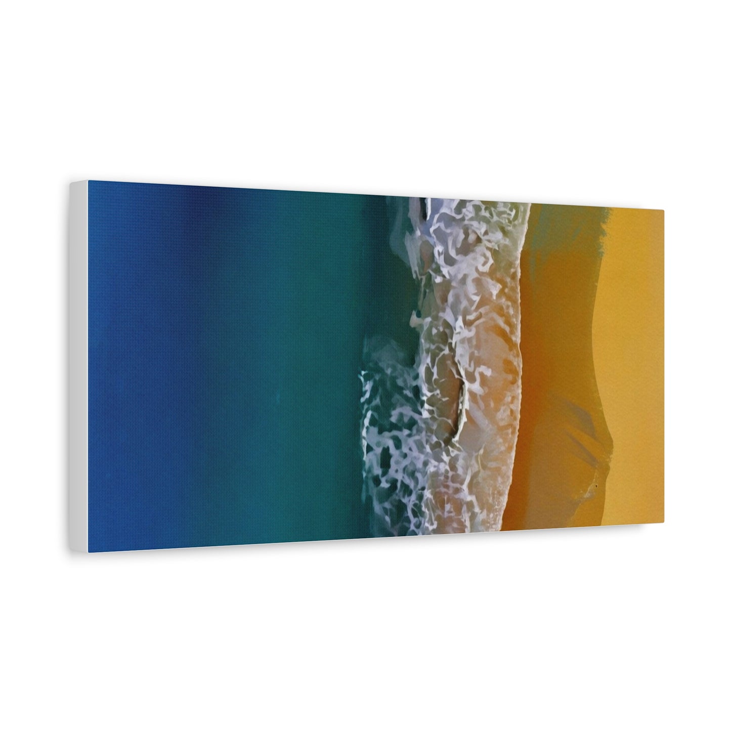 Coastal Waves Matte Canvas Print — Ocean Beach Wall Art