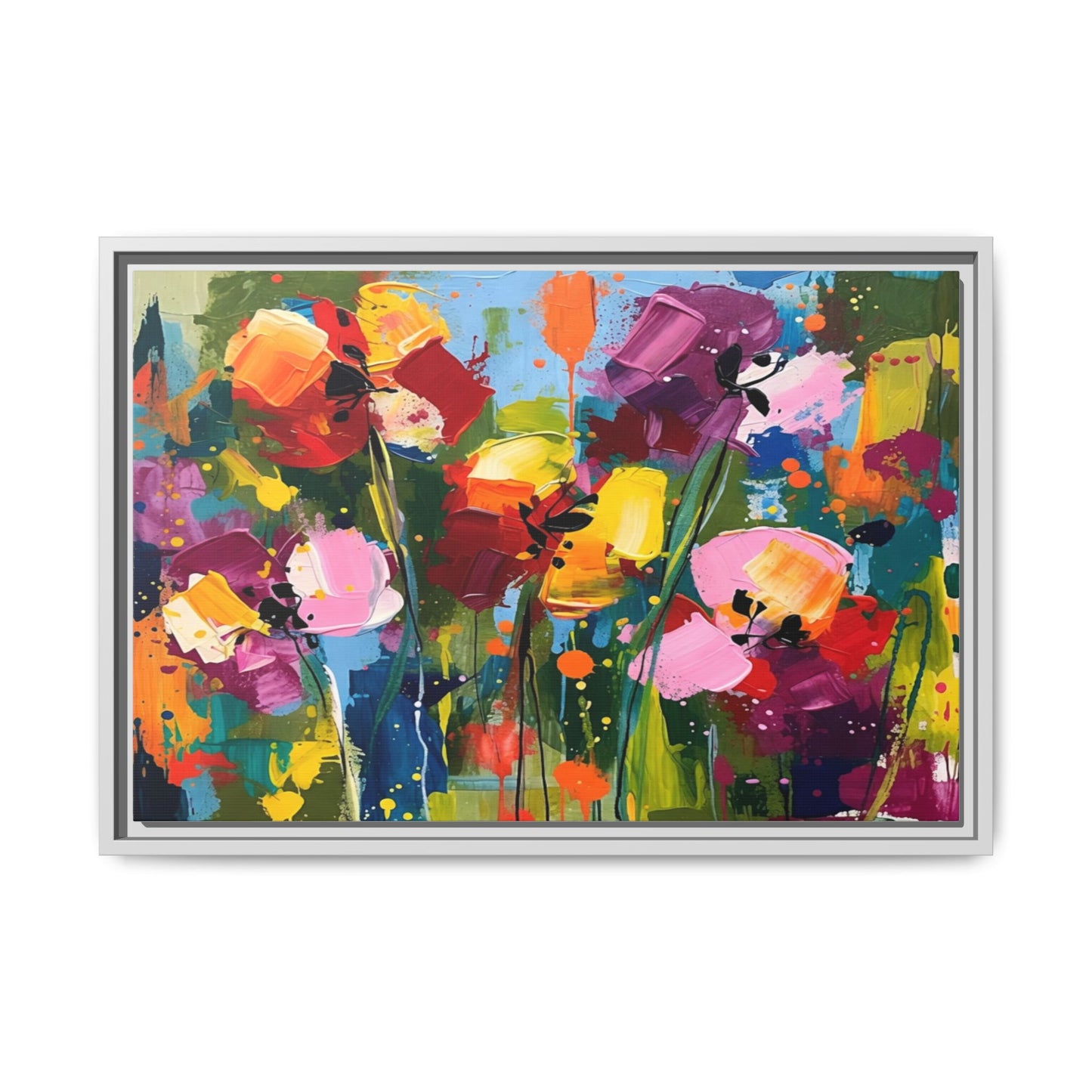 Matte Canvas, Framed (Multi-color)