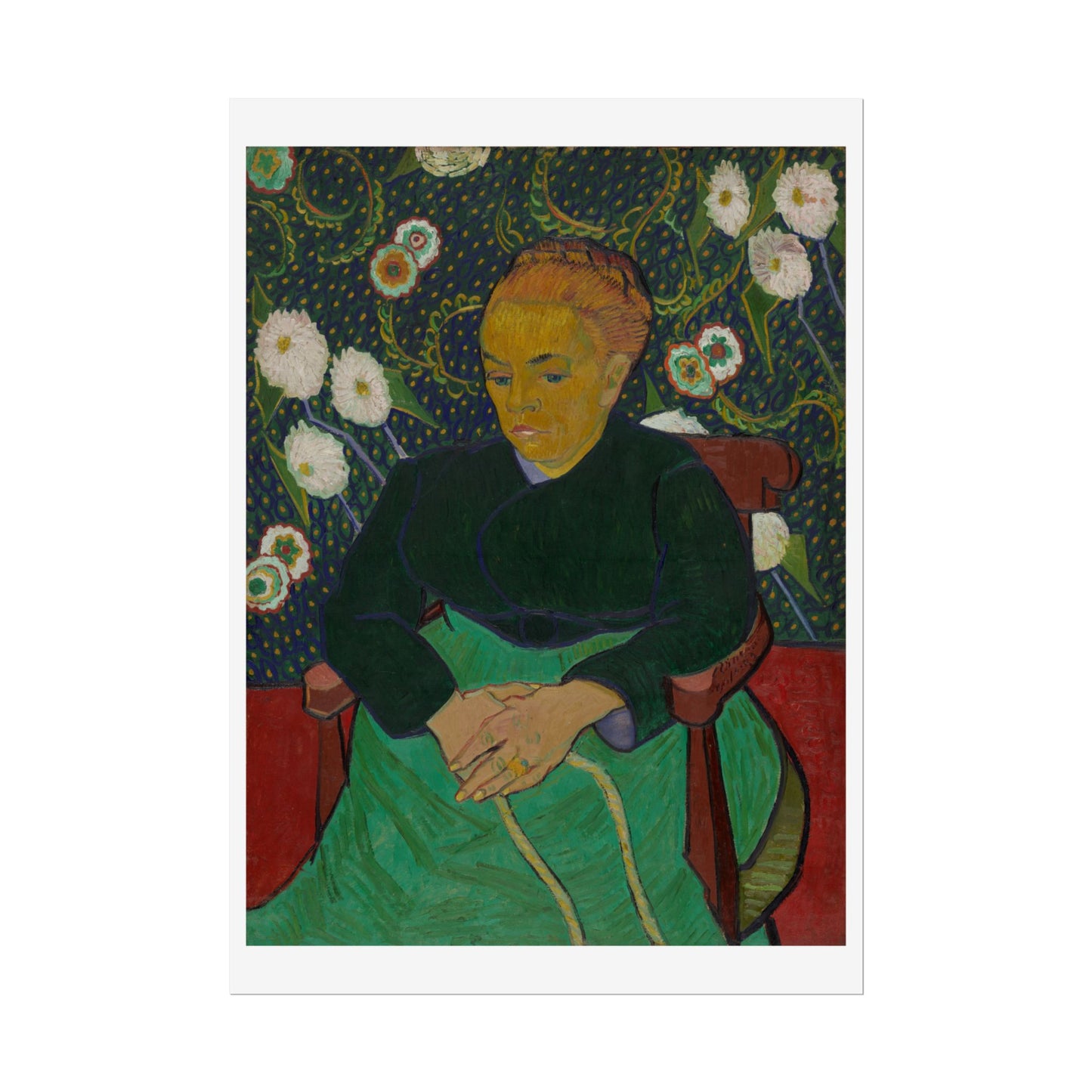 Madame Roulin Rocking the Cradle (La berceuse) by Vincent Van Gogh Wall Art Print