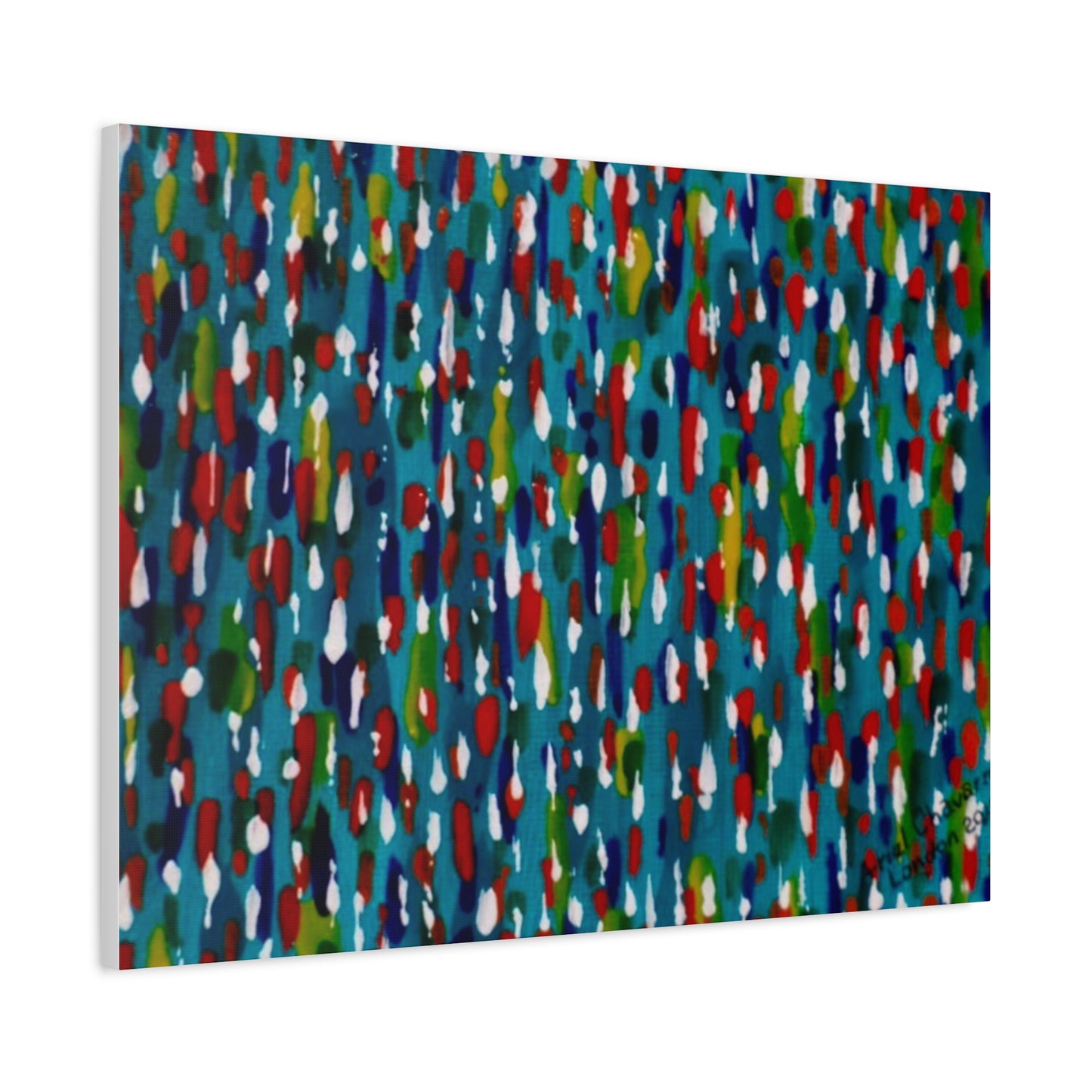 Colours Of The Soul Reflecting On Water by Ariel Chavarro Avila Matte Canvas Wall Art
