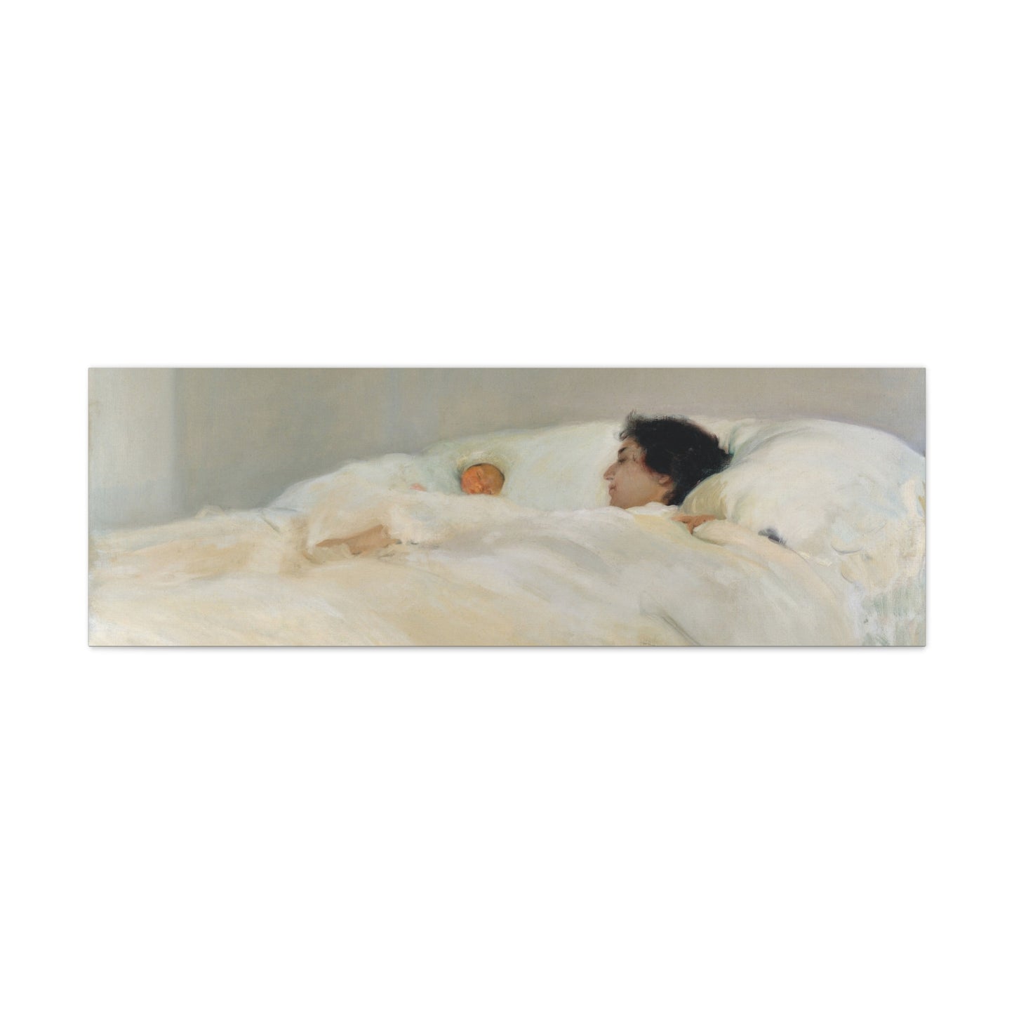 Mother by Joaquin Sorolla y Bastida Art Canvas Print — Serene Nursery Wall Decor