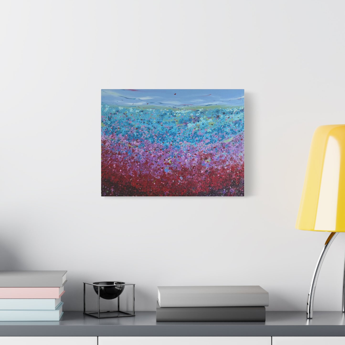 Bloom by Unknown Abstract Coastal Bloom Canvas Wall Art — Matte Stretched 1.25"