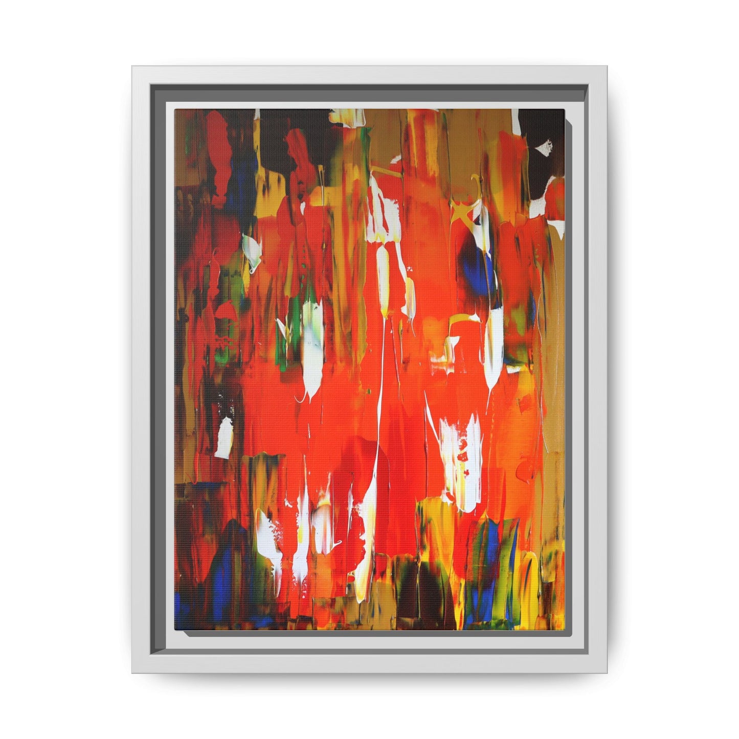 Burn baby burn by Norman Barrett Framed Matte Canvas Wall Art