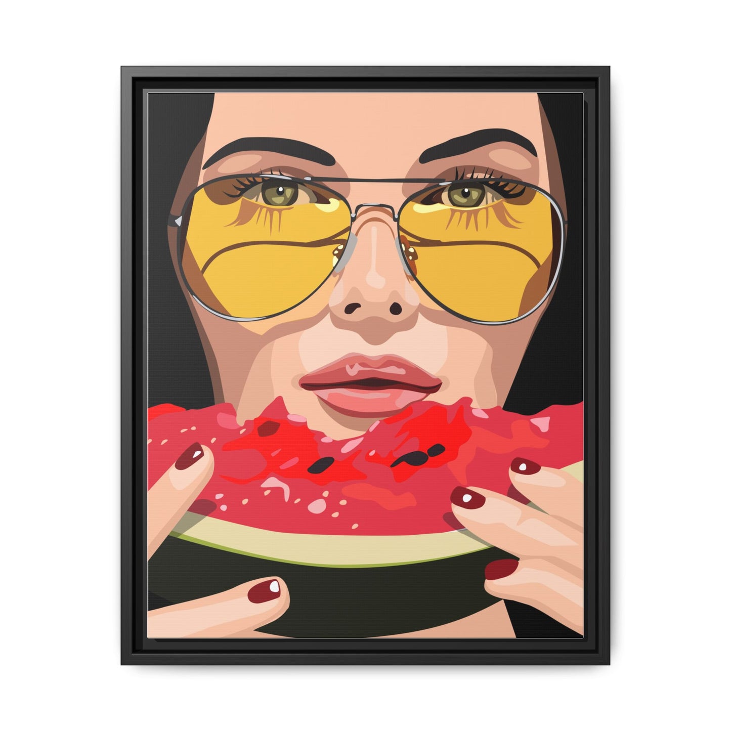 Vivid 81 by Orit Fuchs Framed Matte Canvas Wall Art