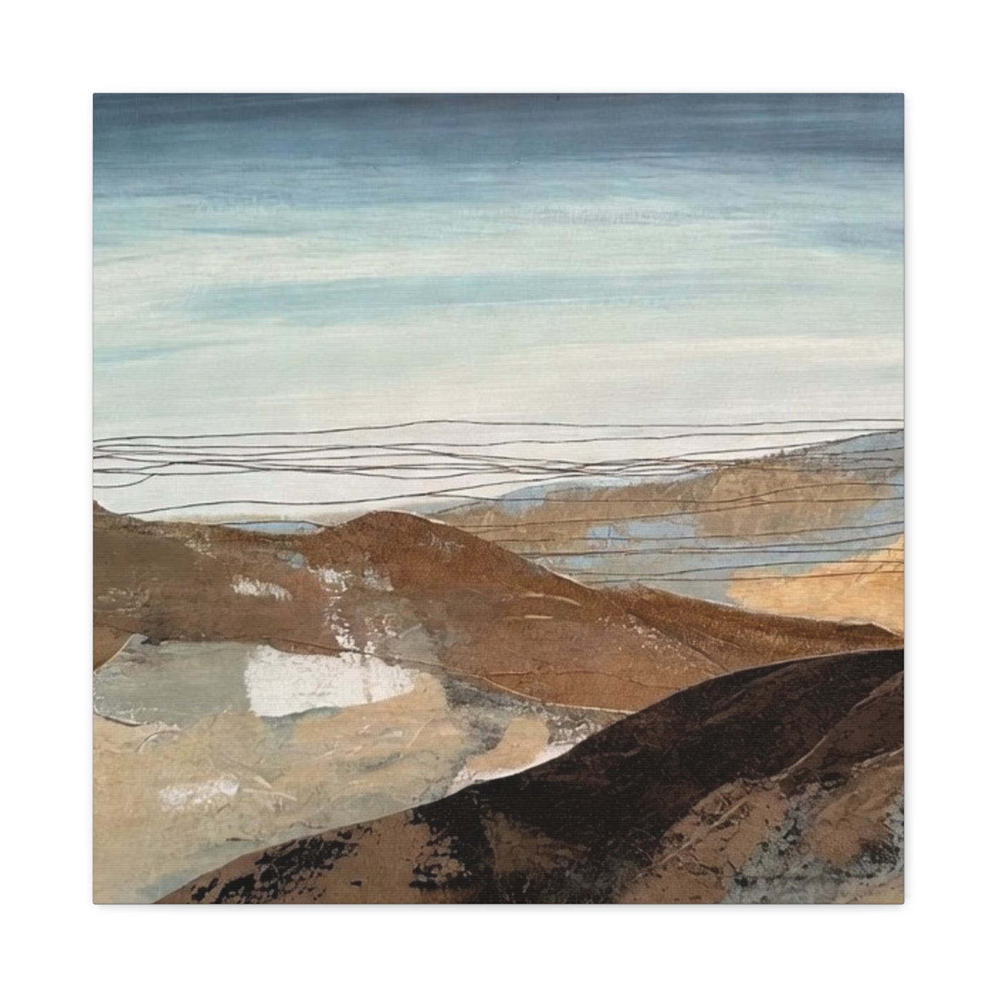 Abstract Landscape Matte Canvas Wall Art — Stretched 1.25"
