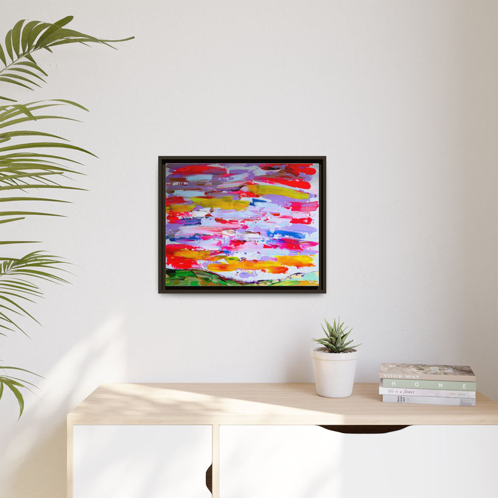 Sunny day in may by Norman Barrett Framed Matte Canvas Wall Art