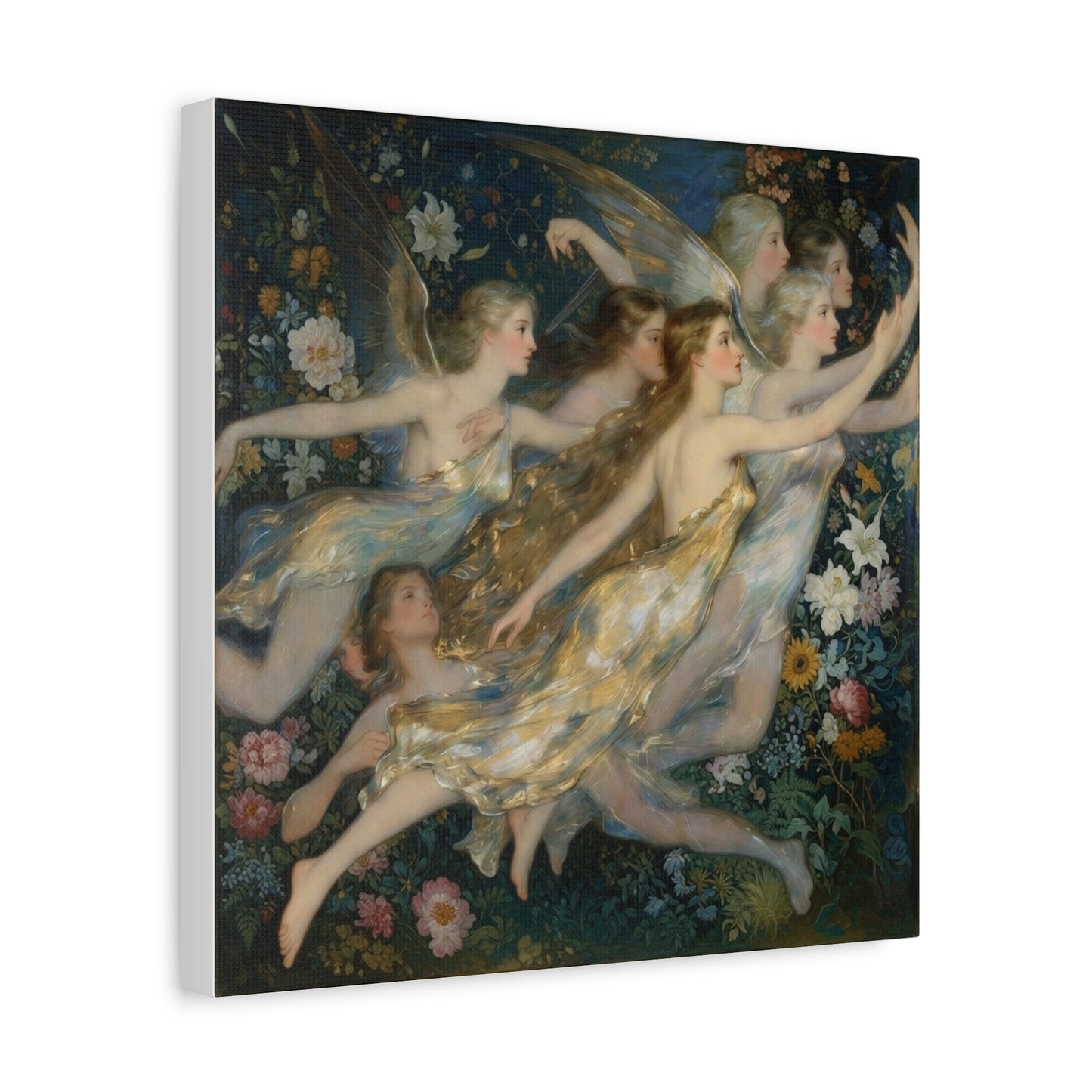Vintage Fairy Dance Matte Canvas Wall Art