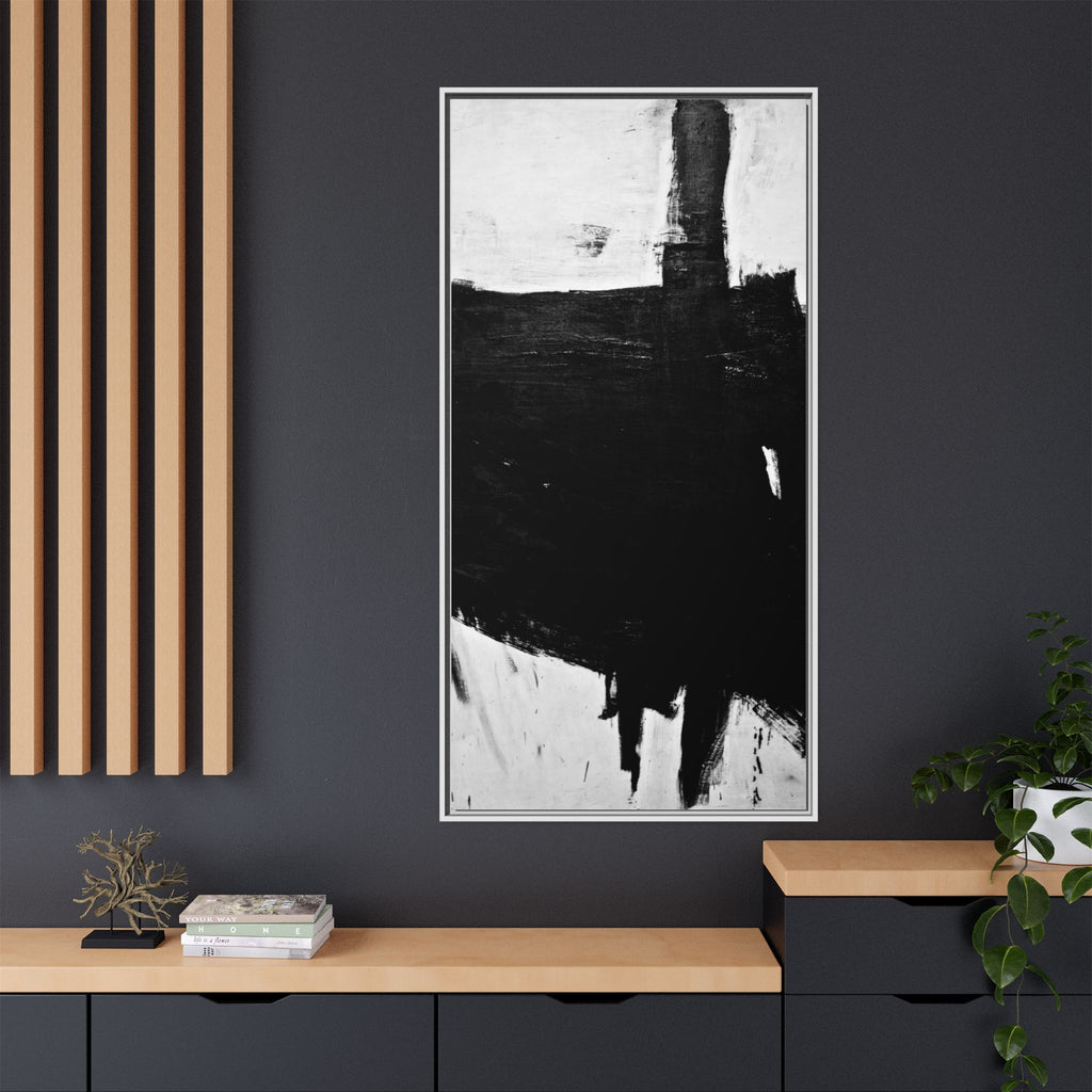 Sabra by Franz Kline Abstract Matte Canvas Framed Wall Art Print