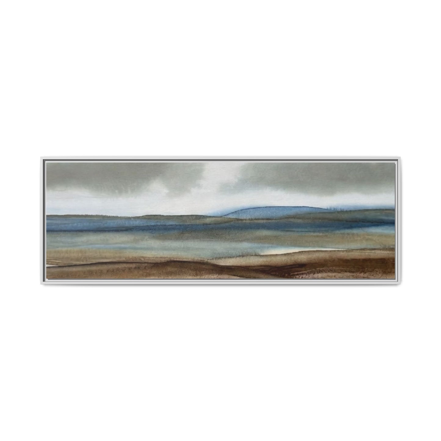 Matte Canvas Landscape, Framed (Multi-color)