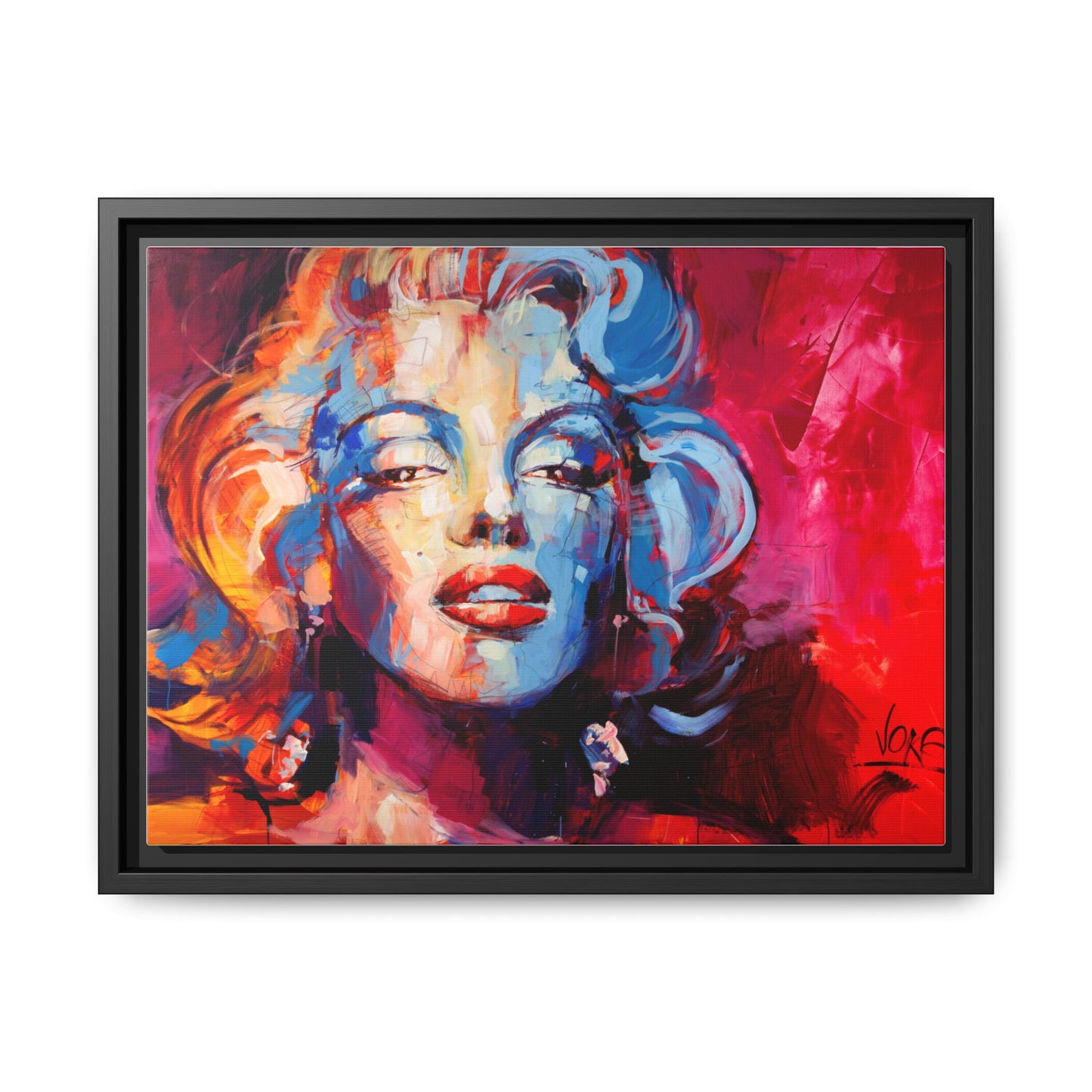 Marilyn Monroe attributed to Voke Matte Canvas Framed Wall Art