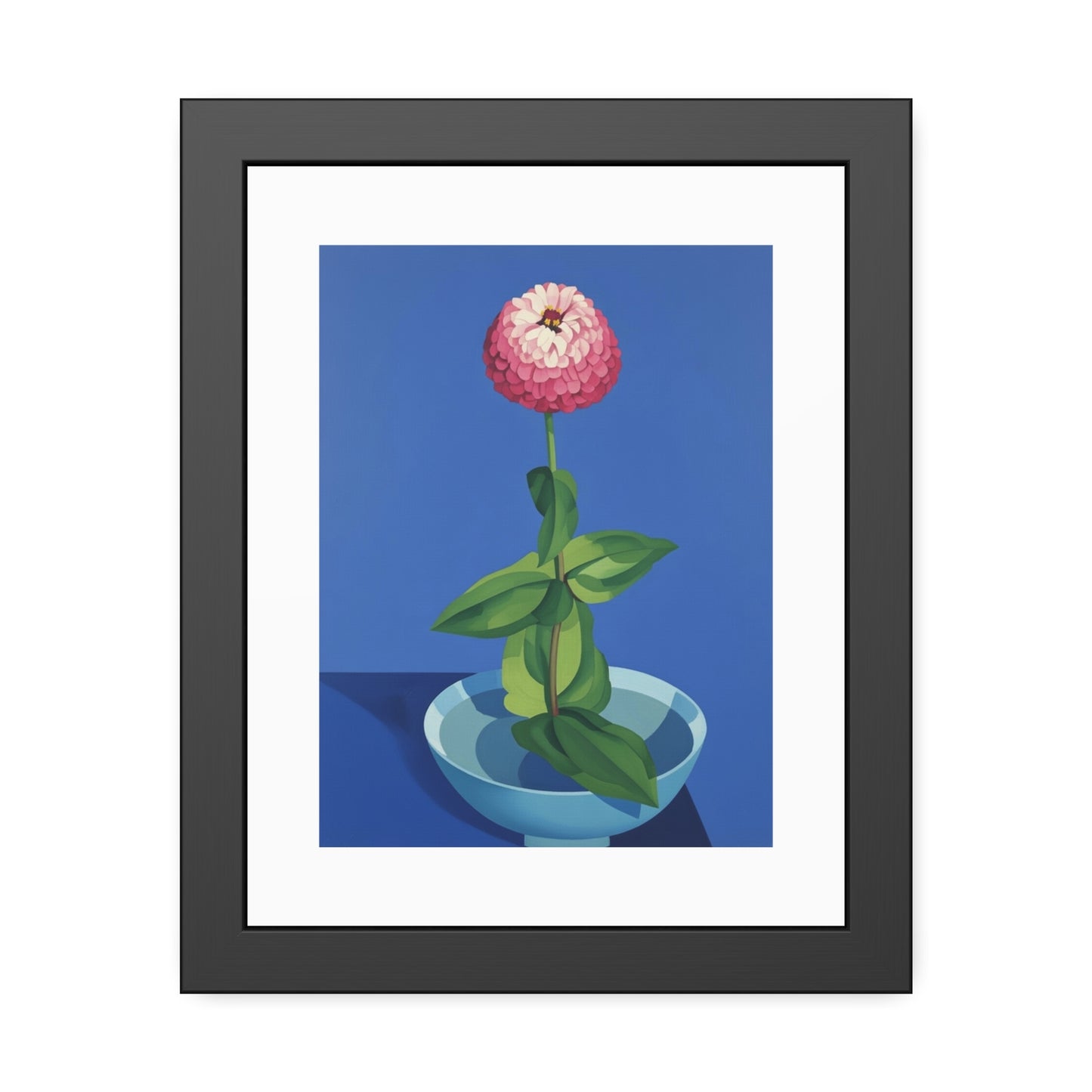 Framed Poster — Pink Bloom Still Life Wall Art