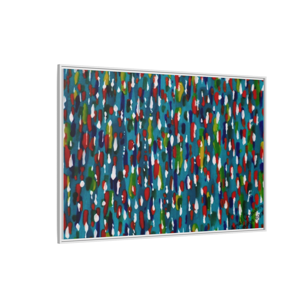 Colours Of The Soul Reflecting On Water by Ariel Chavarro Avila Matte Canvas Framed Art