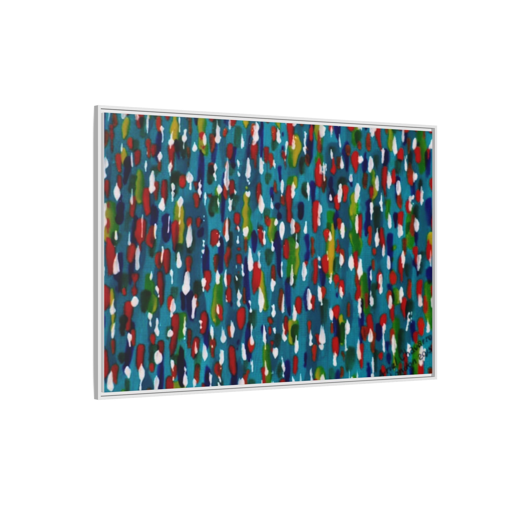 Colours Of The Soul Reflecting On Water by Ariel Chavarro Avila Matte Canvas Framed Art