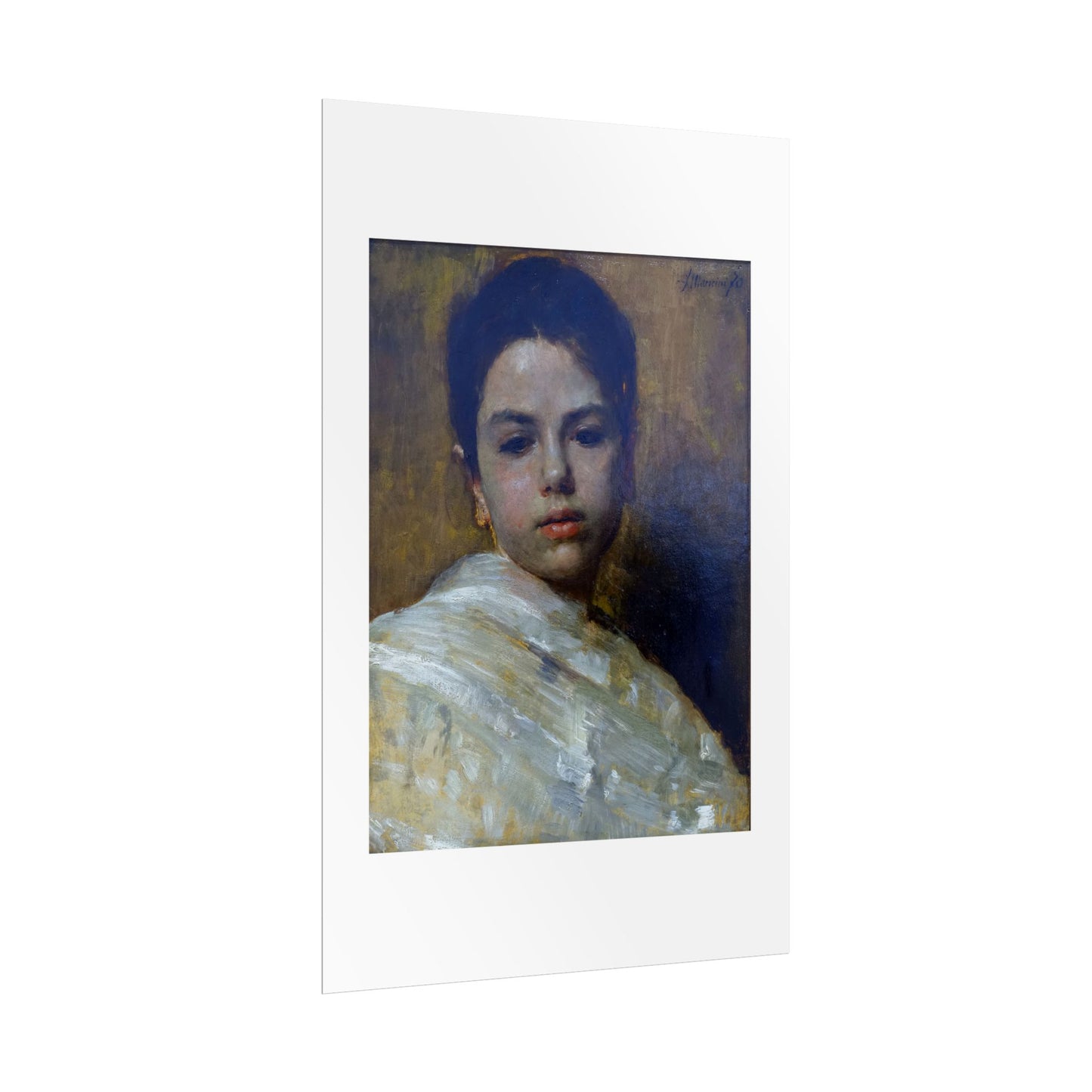 Carminella by Antonio Mancini Wall Art Print