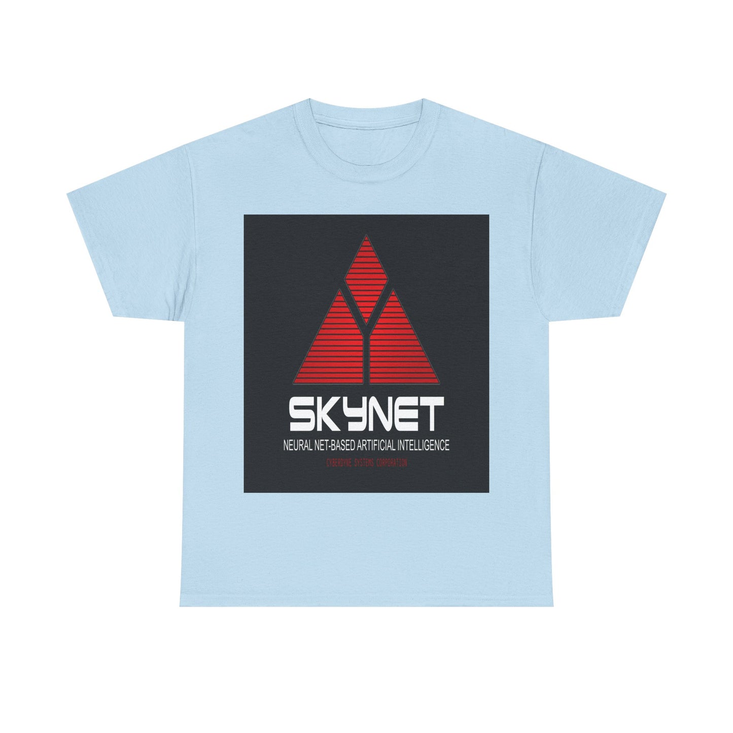 Skynet Logo Tee — Retro Red AI Graphic T-Shirt