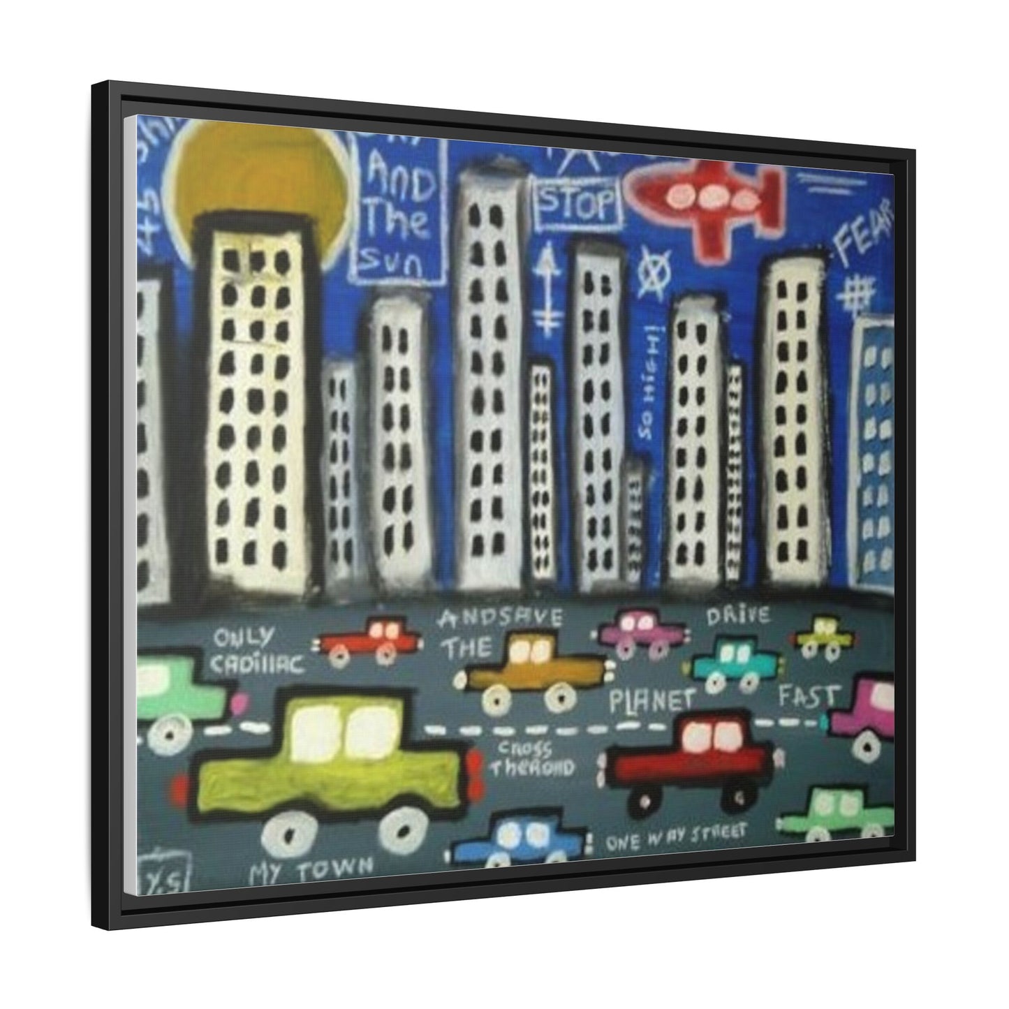 Only Cadillac 2 by Yann Sciberras Framed Matte Canvas Wall Art Print