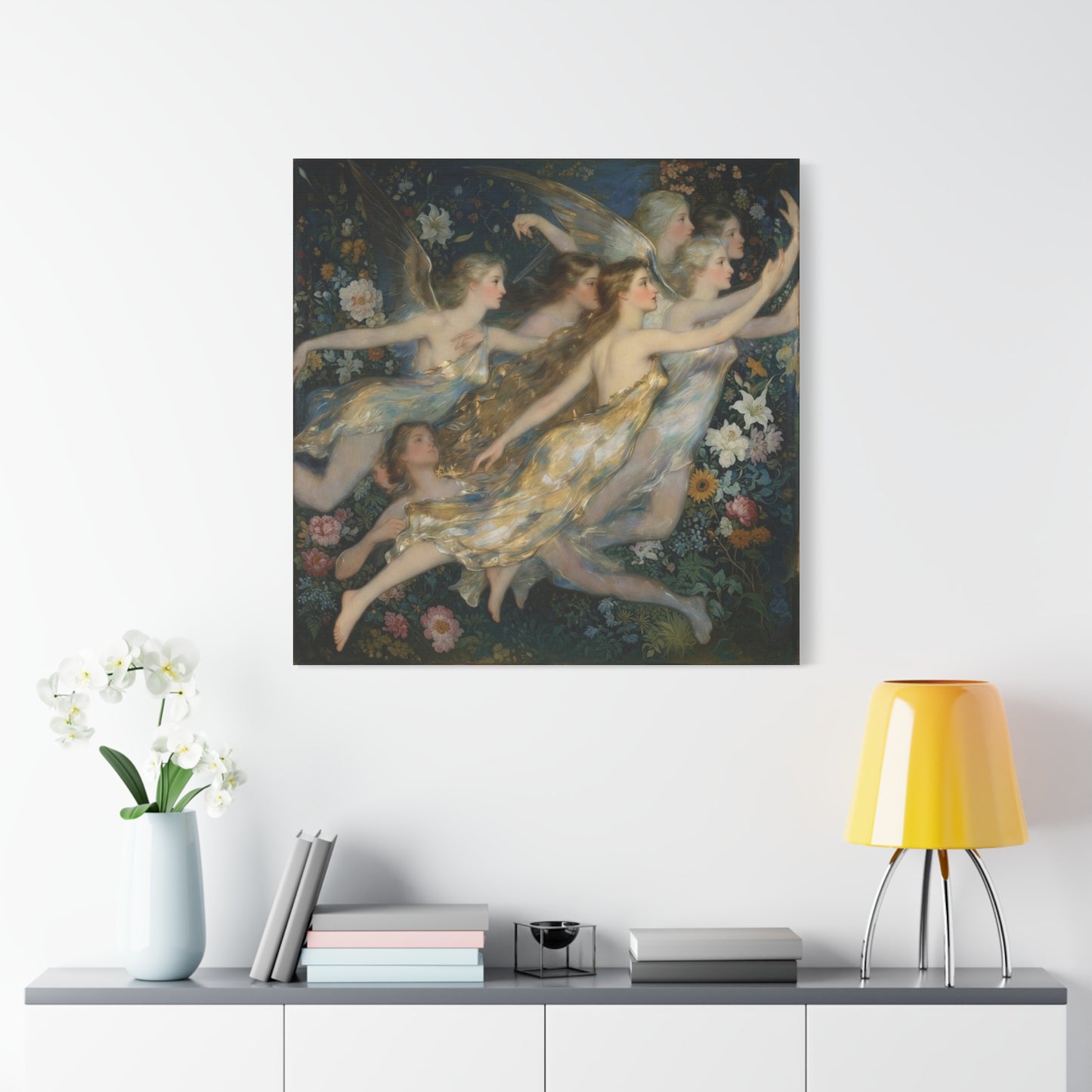 Vintage Fairy Dance Matte Canvas Wall Art