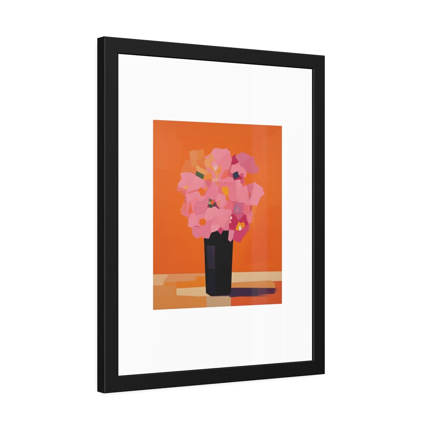 Floral Still Life Framed Poster — Pink Bouquet Art Print