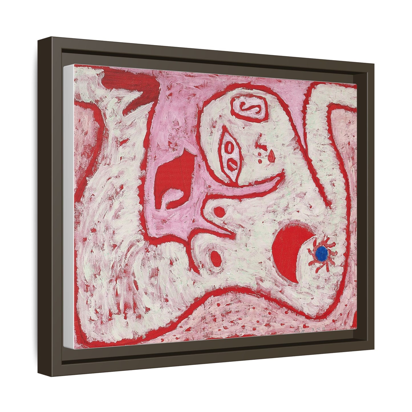 A Woman For Gods by Paul Klee Matte Canvas Framed Wall Art Decor