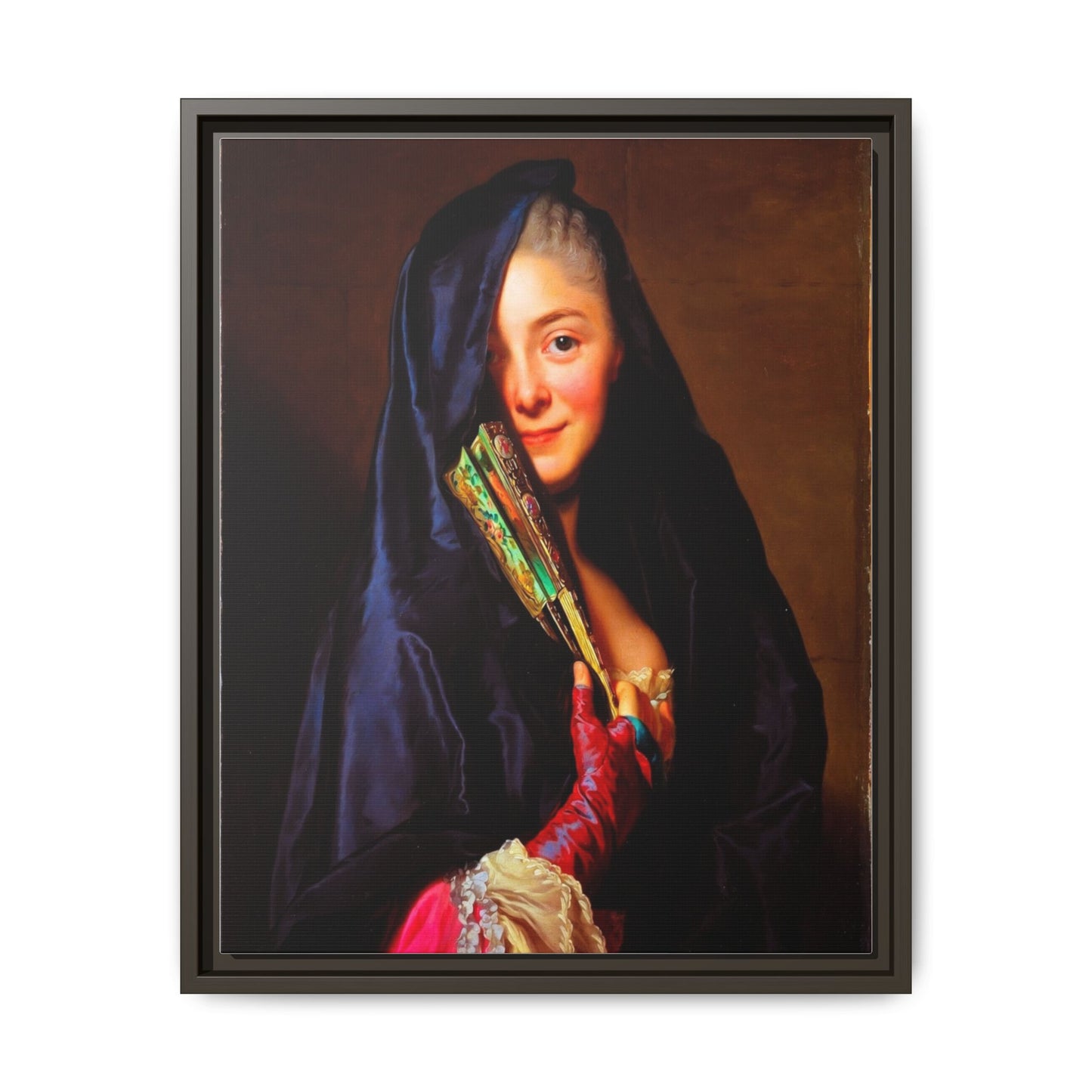 Framed Matte Canvas Wall Art — Classical Portrait Print