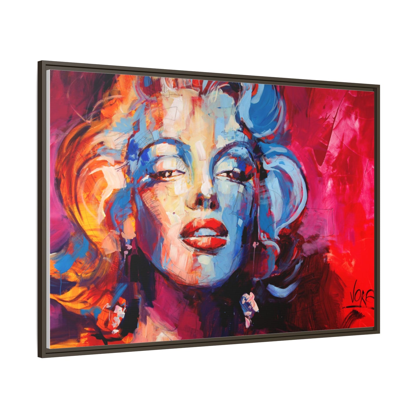 Marilyn Monroe attributed to Voke Matte Canvas Framed Wall Art