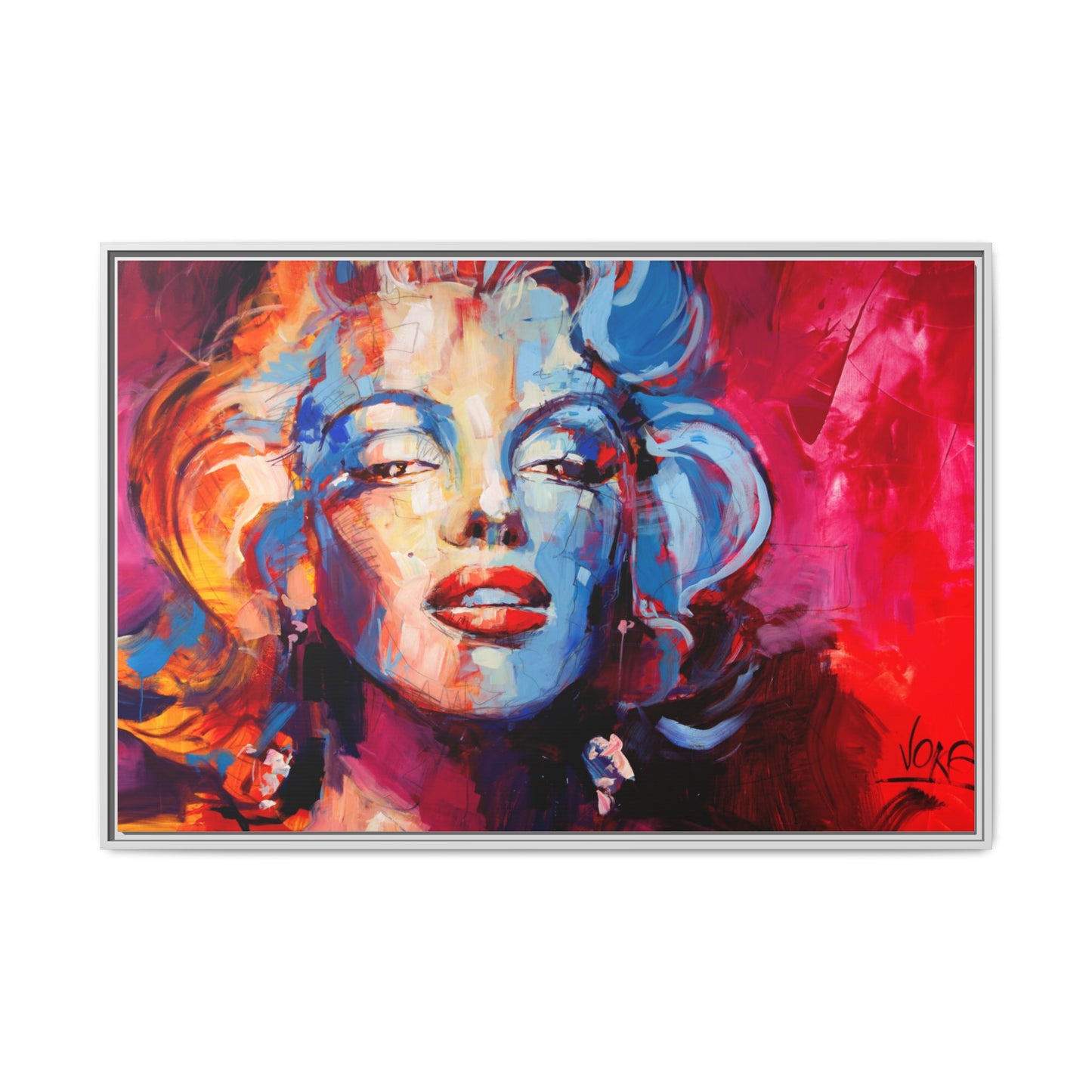 Marilyn Monroe attributed to Voke Matte Canvas Framed Wall Art