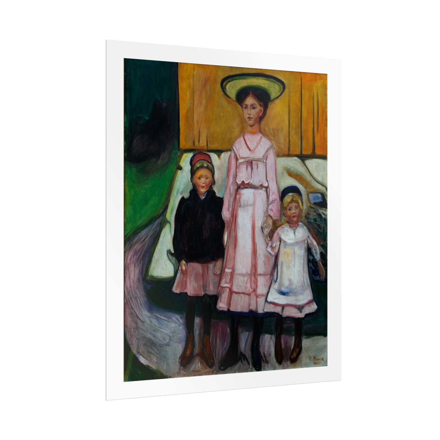 Three Children Thielska by Edvard Munch Wall Art Print