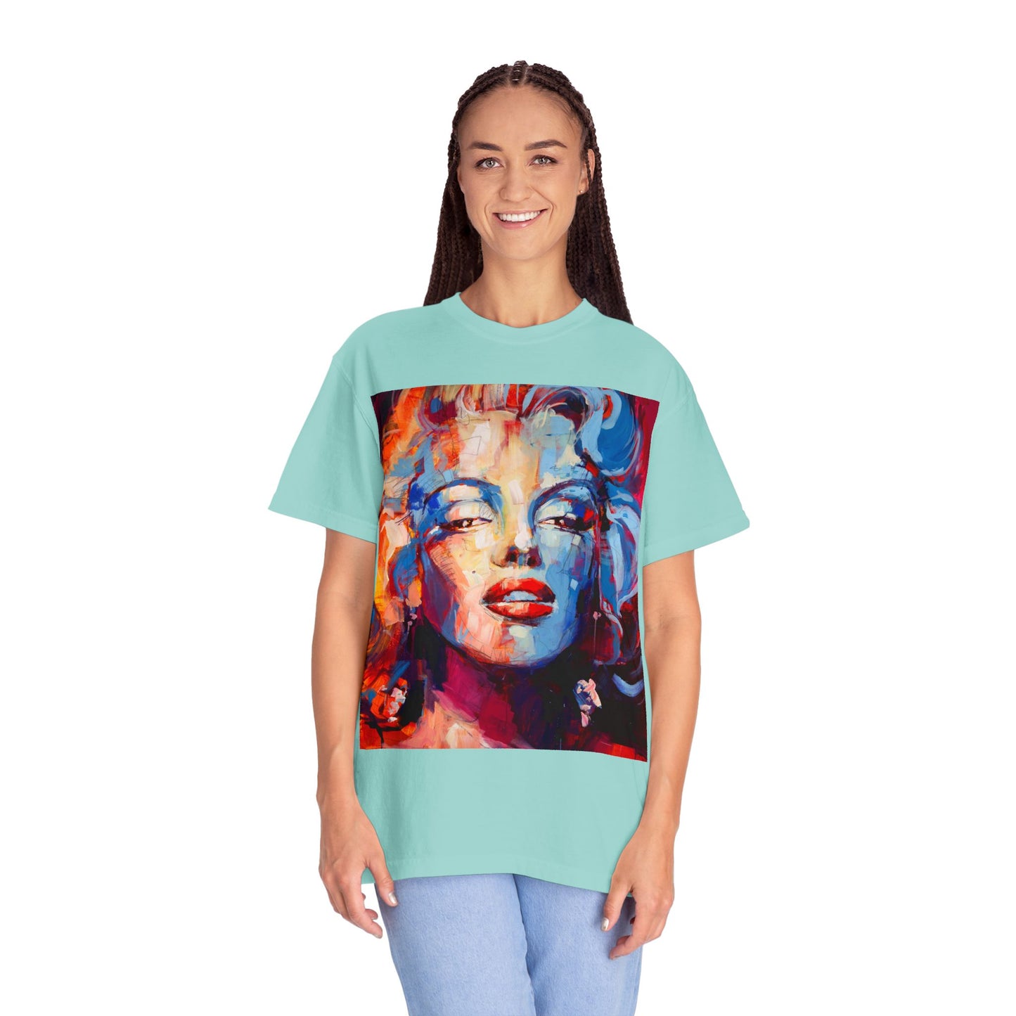 Artistic Pop Portrait T-Shirt — Colorful Marilyn-Inspired Graphic Tee