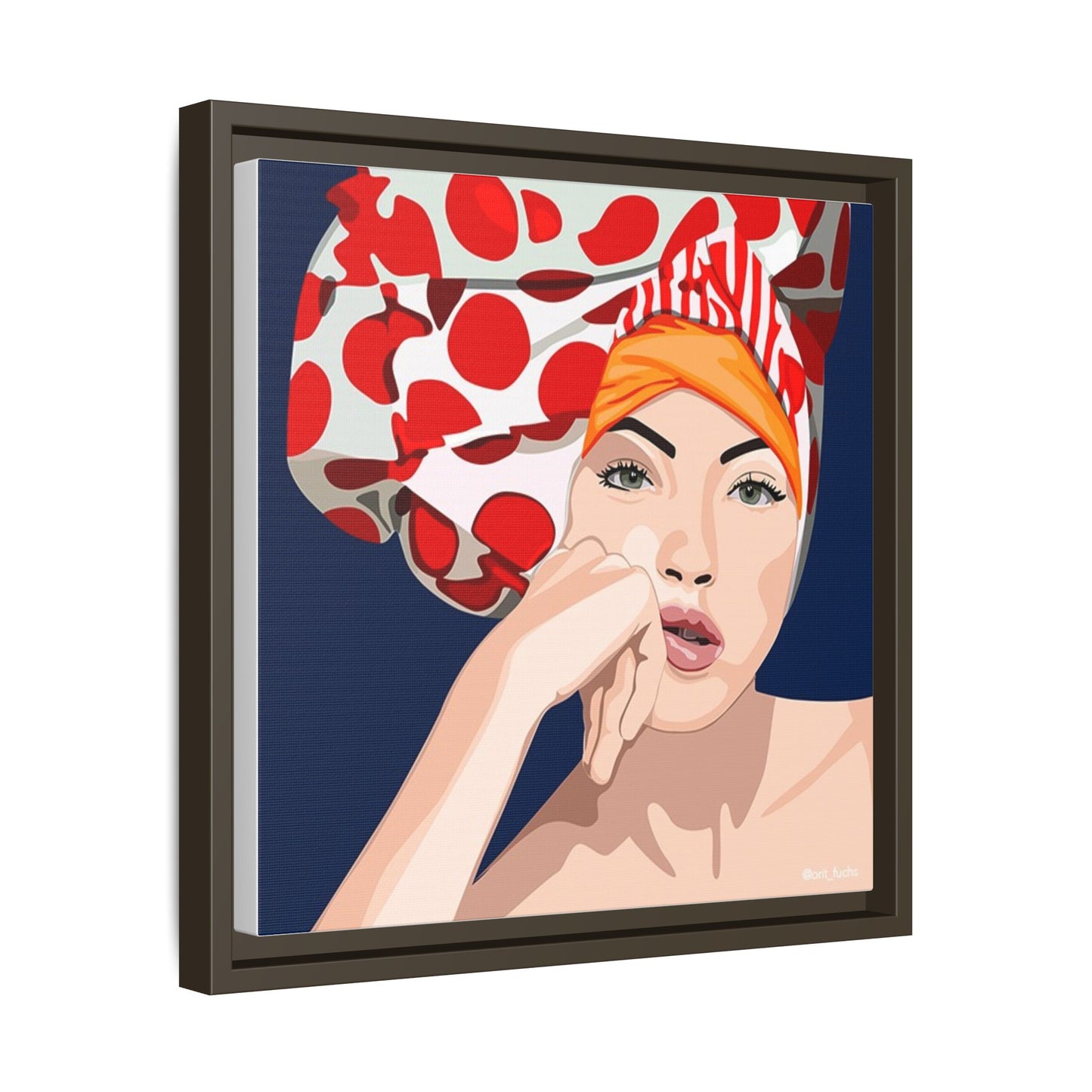 Vivid 20 by Orit Fuchs Pop Art Matte Canvas Framed Wall Art Print