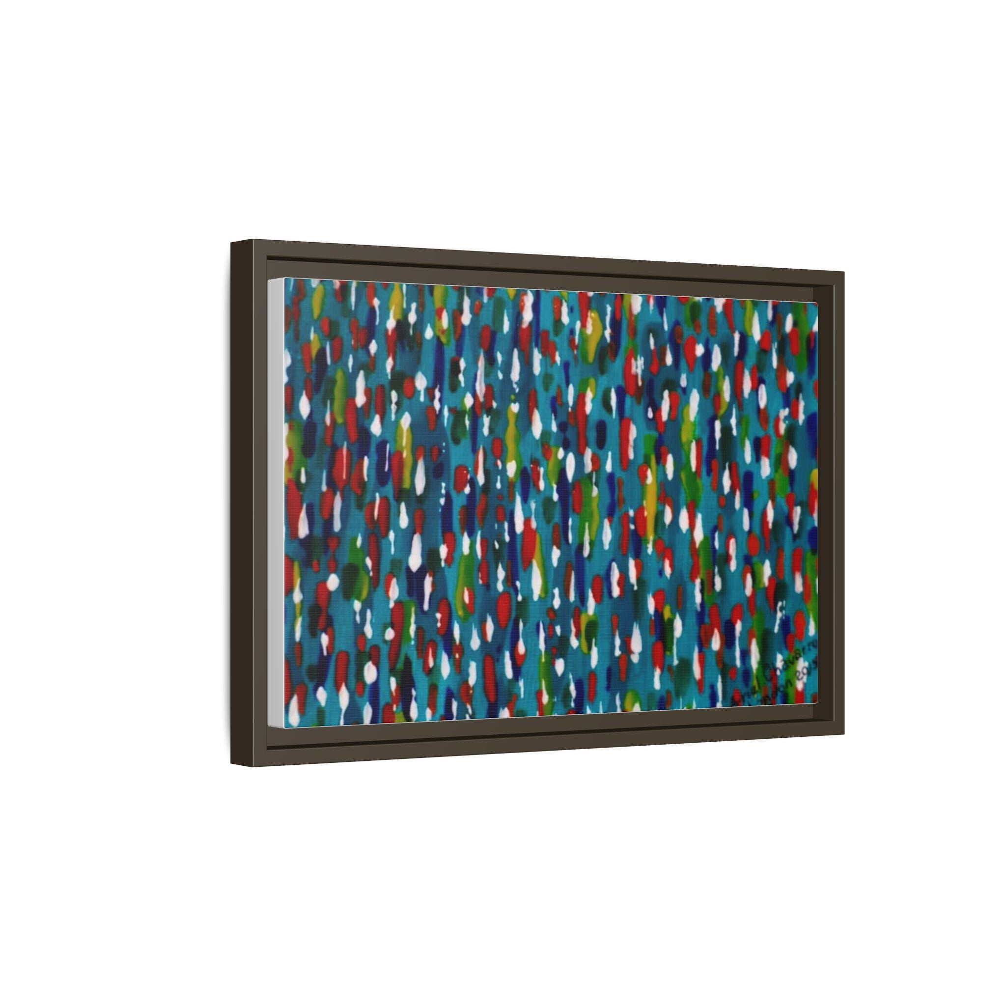 Colours Of The Soul Reflecting On Water by Ariel Chavarro Avila Matte Canvas Framed Art