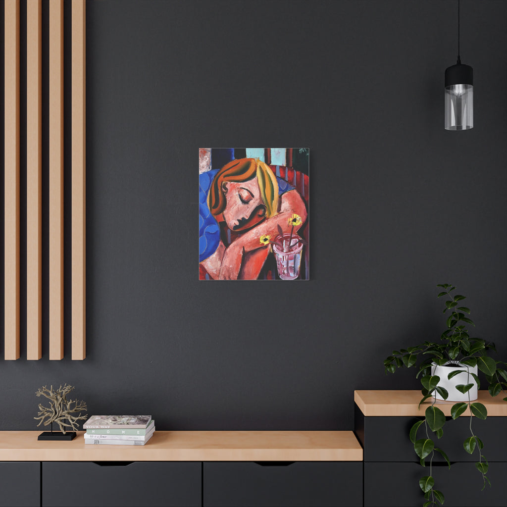 When she finally woke the world around her had changed unrecognizably by Hennie Niemann jnr Canvas Wall Art Print