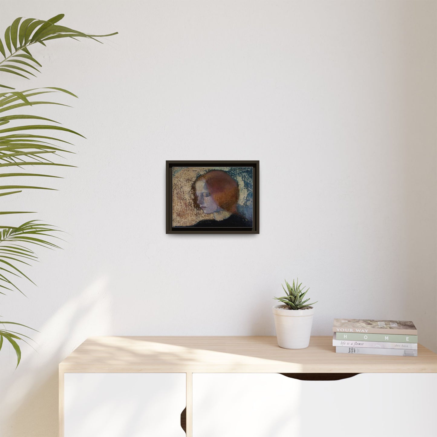 Fragment by Helena Schjerfbeck Framed Matte Canvas Art Print