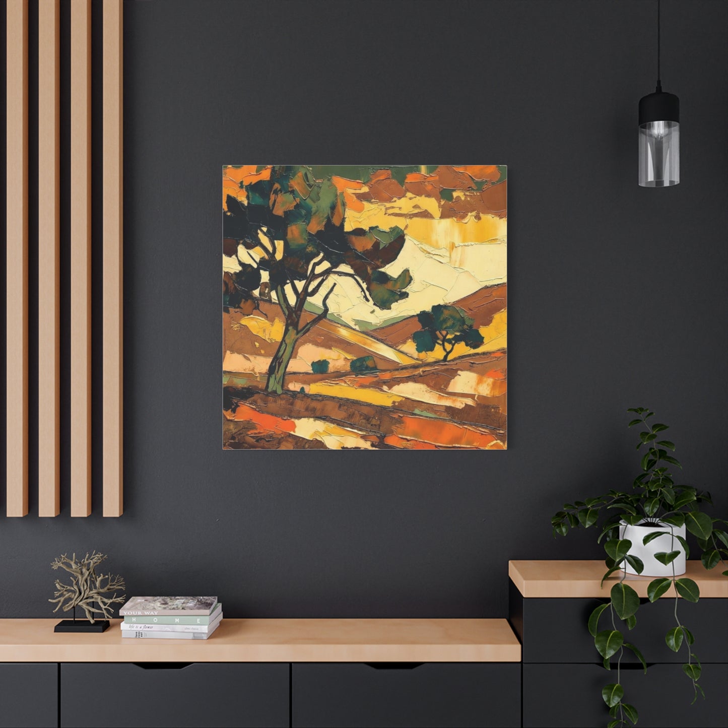 Abstract Autumn Landscape Canvas