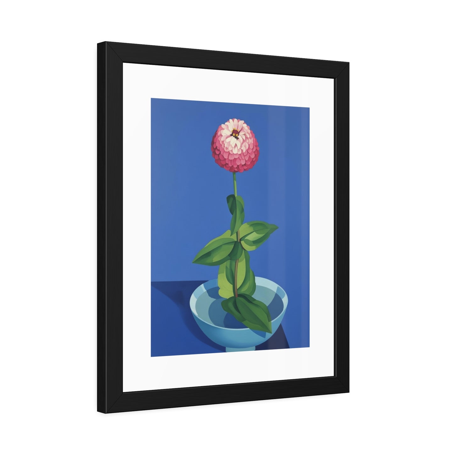 Framed Poster — Pink Bloom Still Life Wall Art