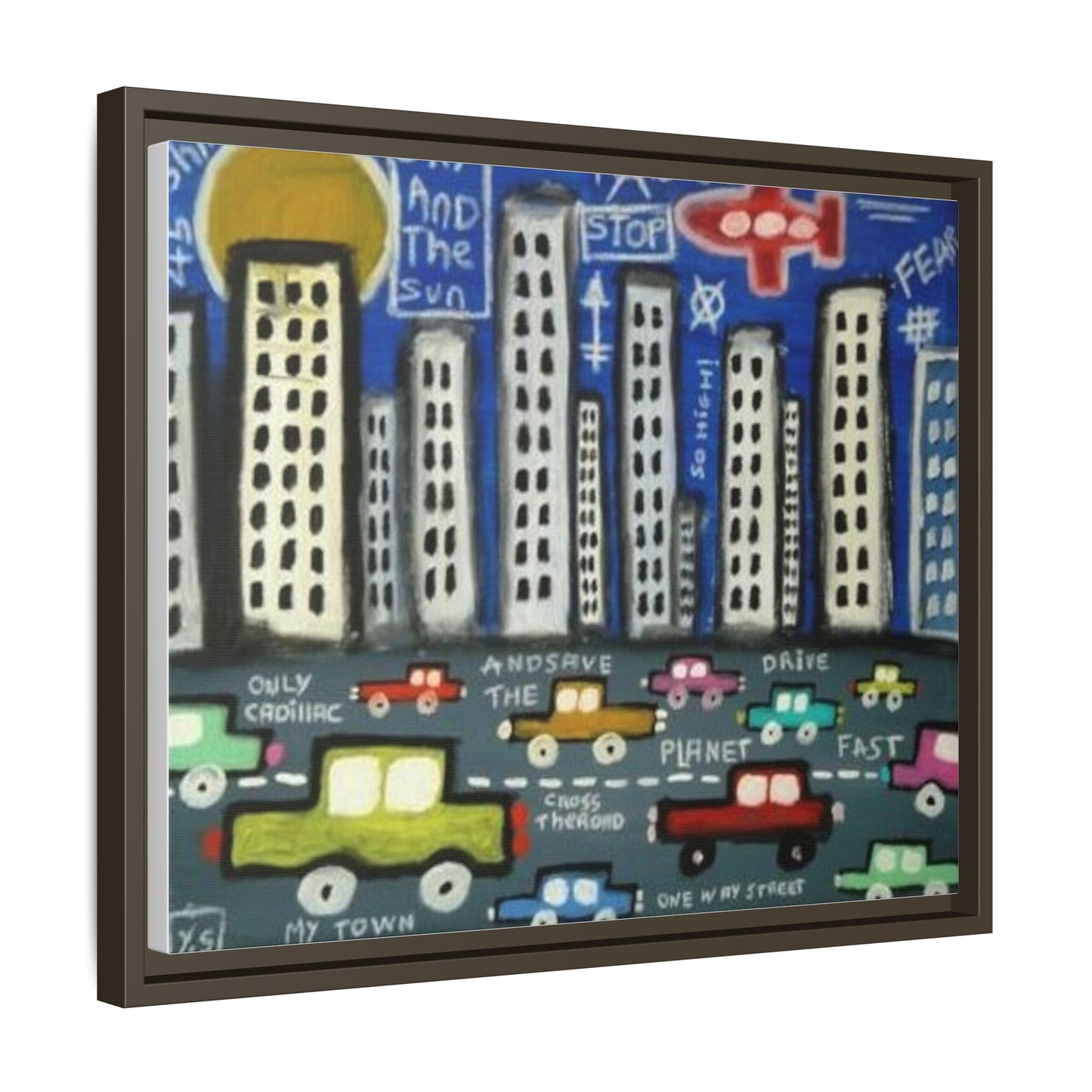 Only Cadillac 2 by Yann Sciberras Framed Matte Canvas Wall Art Print